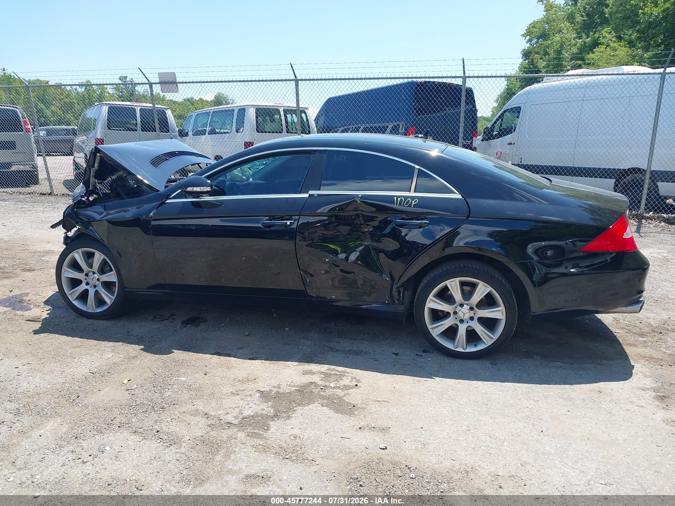 2008 Mercedes-benz Cls 550 Black vin: WDDDJ72X08A122810