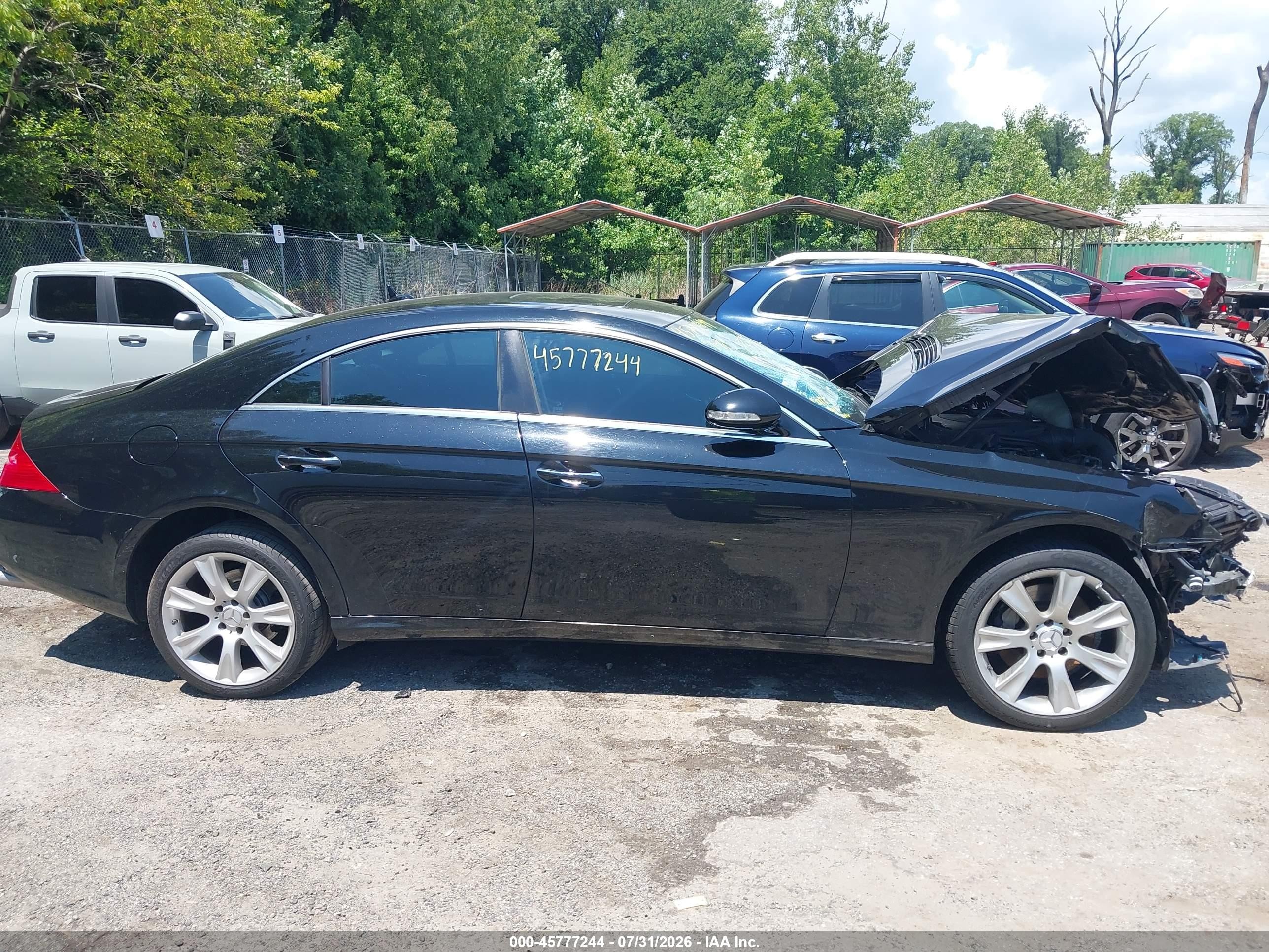 2008 Mercedes-benz Cls 550 Black vin: WDDDJ72X08A122810