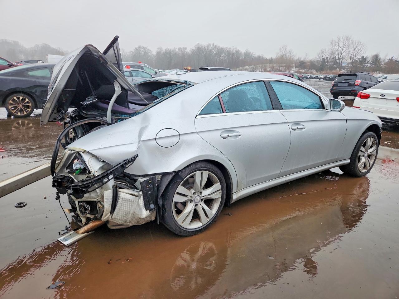 2009 Mercedes-benz Cls 550 Silver vin: WDDDJ72X29A149704