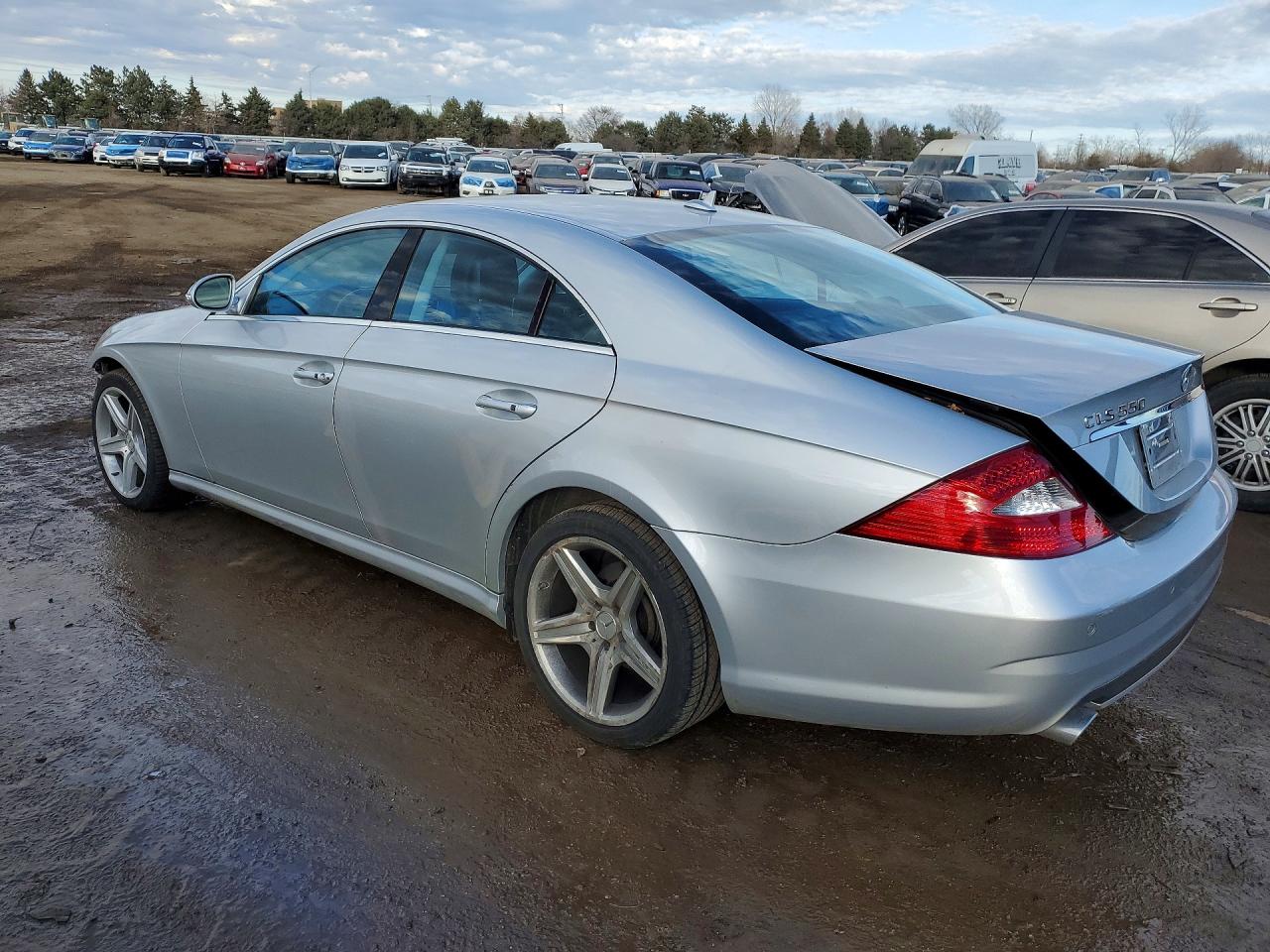 2008 Mercedes-benz Cls 550 Silver vin: WDDDJ72X38A124096