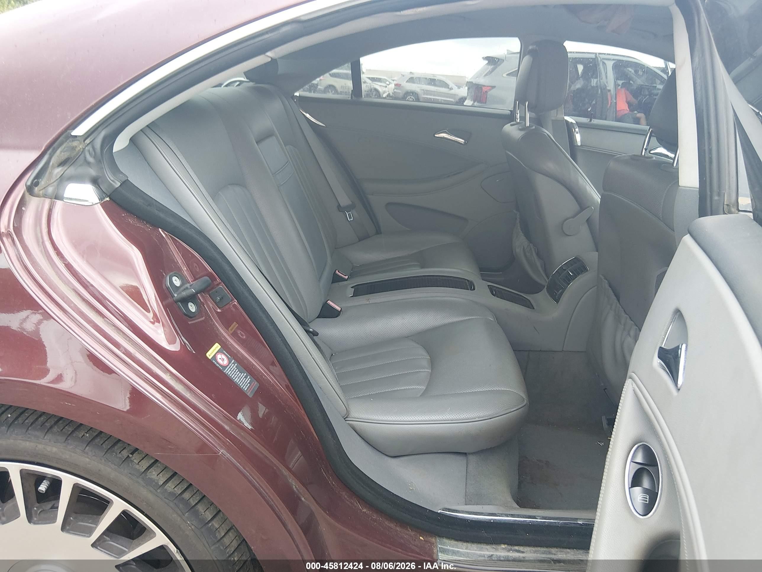 2007 Mercedes-benz Cls 550 Maroon vin: WDDDJ72X47A095271