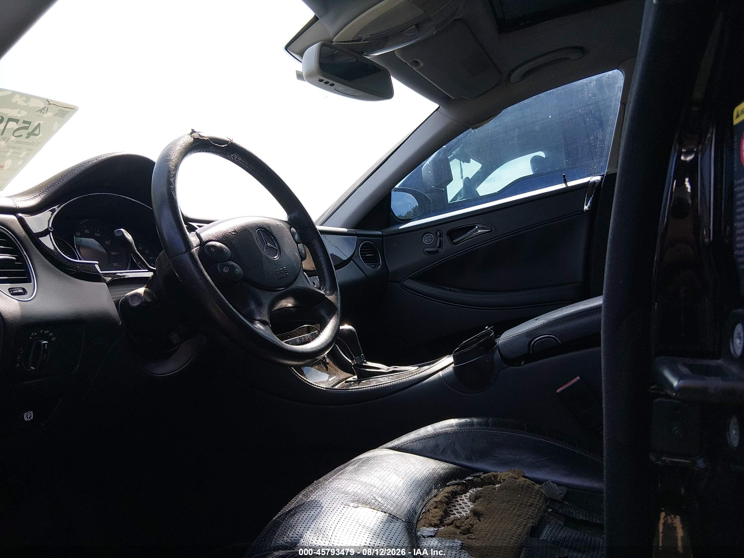2007 Mercedes-benz Cls 550   Black vin: WDDDJ72X47A102168