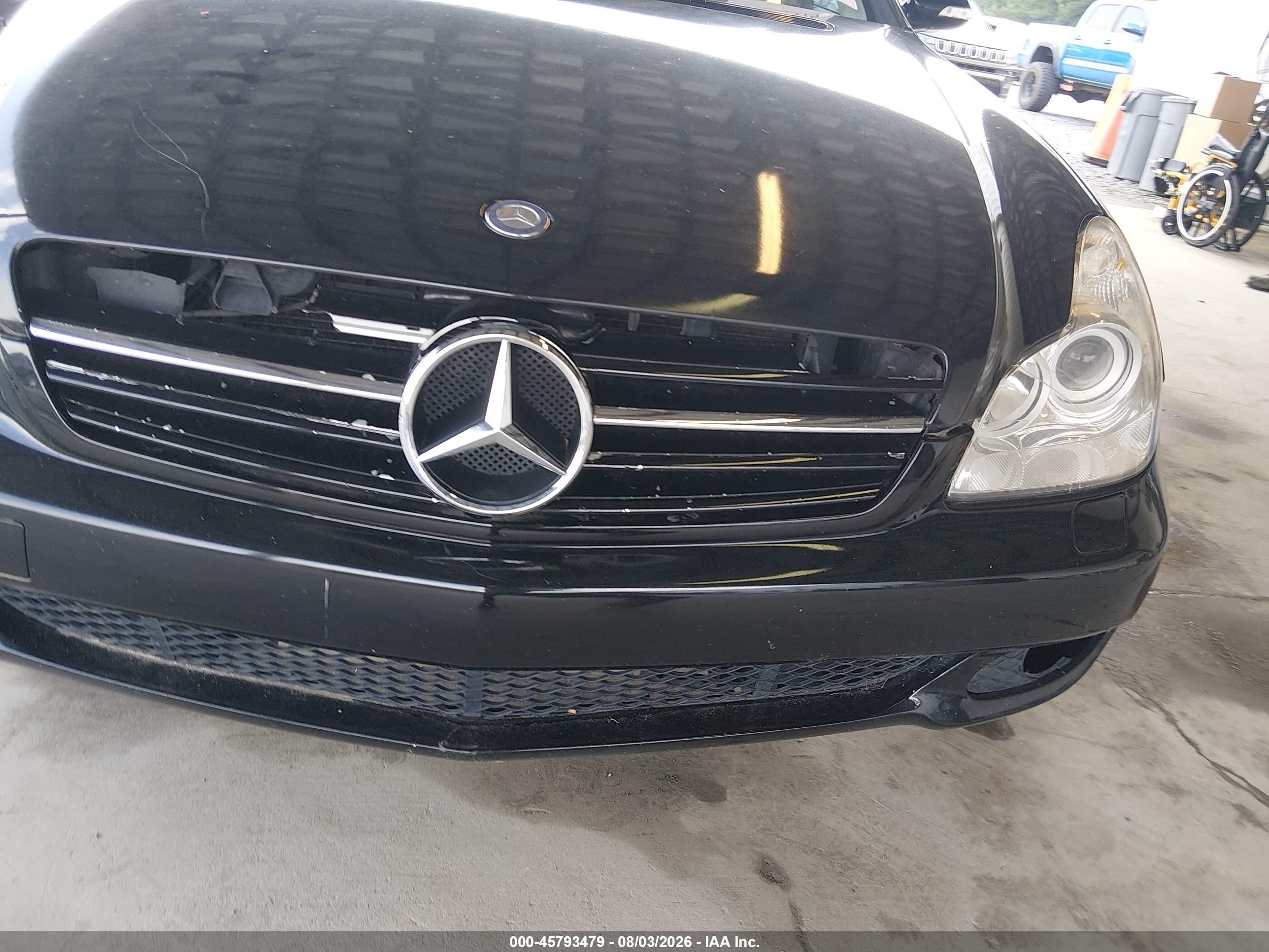 2007 Mercedes-benz Cls 550   Black vin: WDDDJ72X47A102168