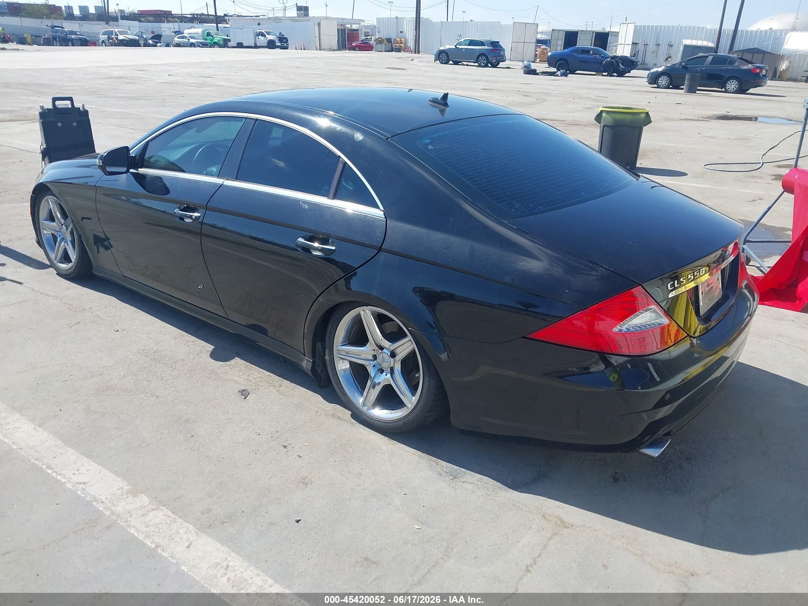 2009 Mercedes-benz Cls 550   Black vin: WDDDJ72X59A149552