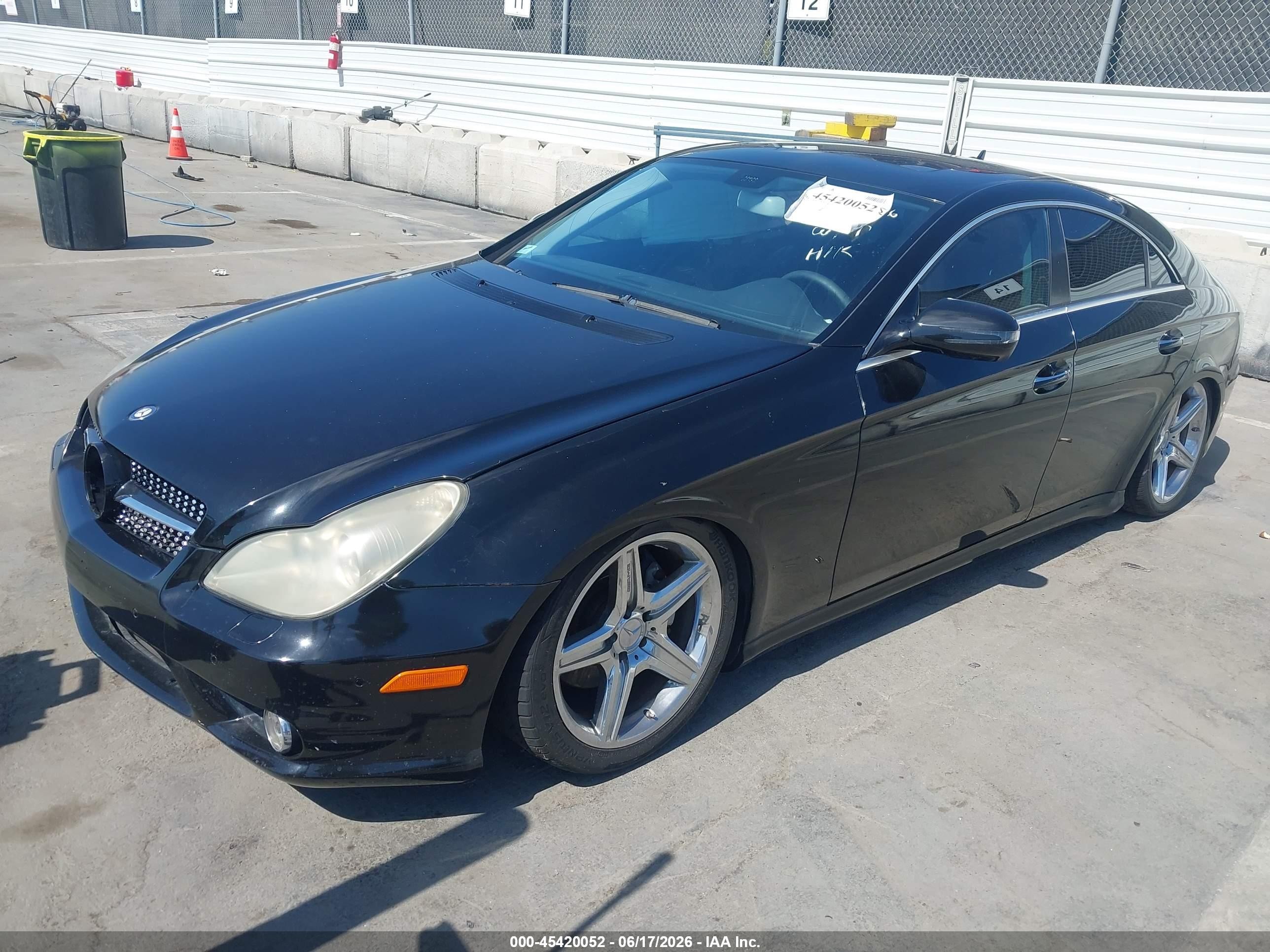 2009 Mercedes-benz Cls 550   Black vin: WDDDJ72X59A149552