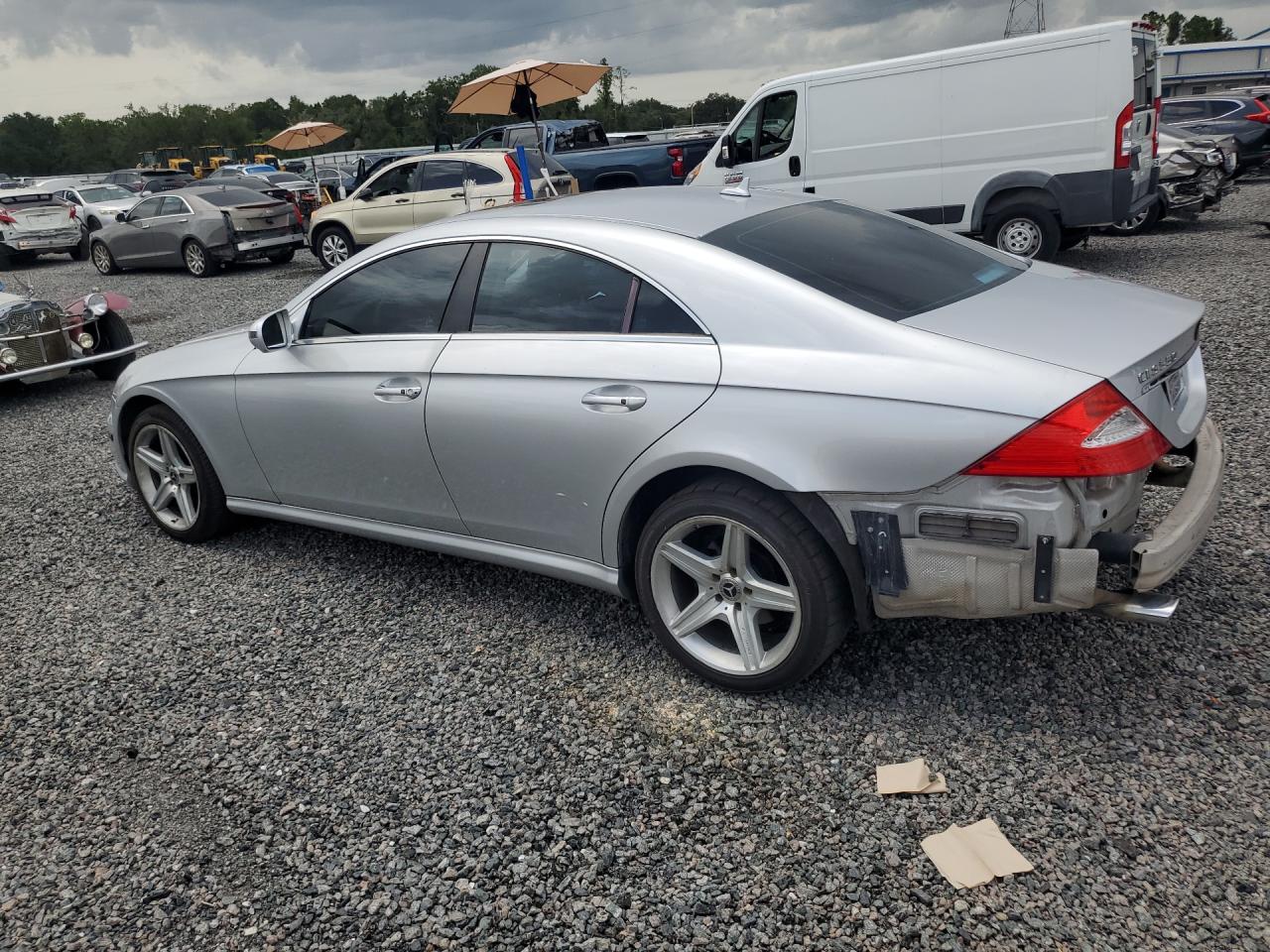 2009 Mercedes-benz Cls 550 Silver vin: WDDDJ72X59A153147