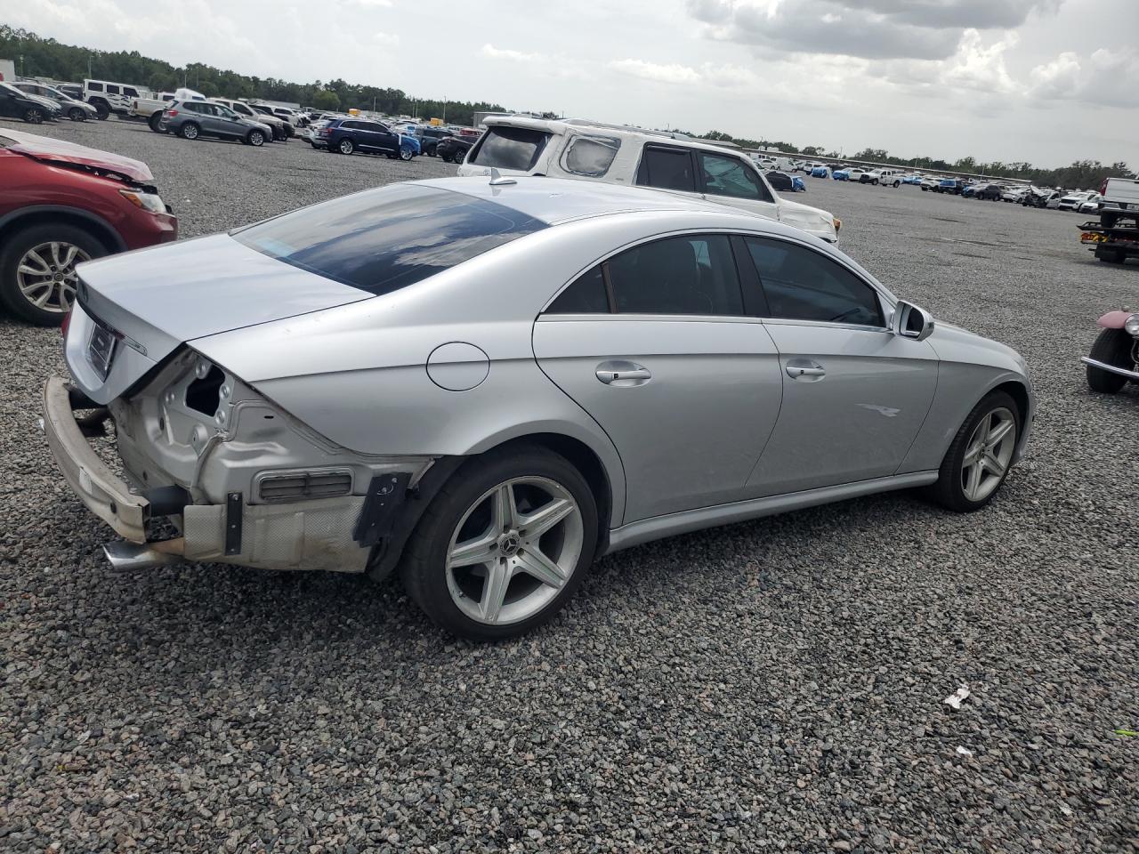 2009 Mercedes-benz Cls 550 Silver vin: WDDDJ72X59A153147