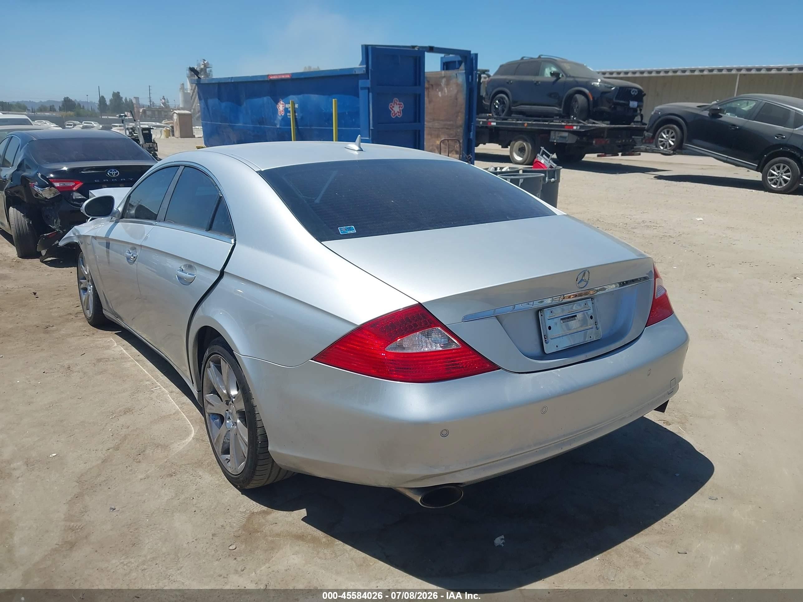 2008 Mercedes-benz Cls 550   Gray vin: WDDDJ72X68A116395