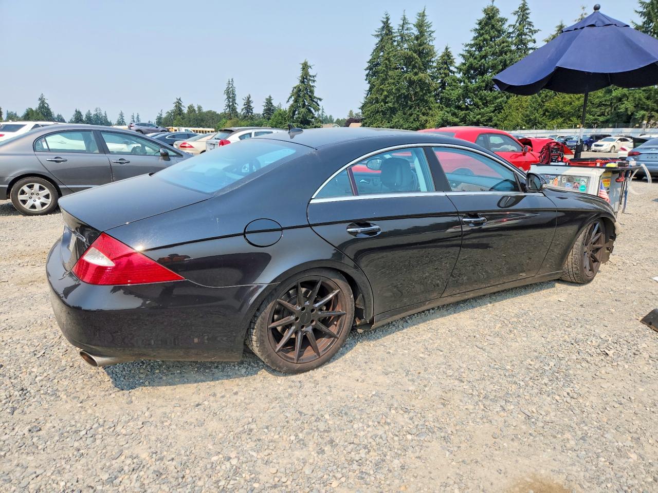 2008 Mercedes-benz Cls 550 Black vin: WDDDJ72X68A123993