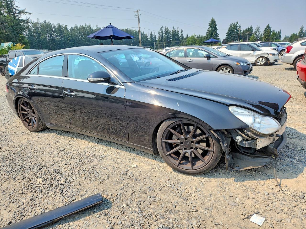 2008 Mercedes-benz Cls 550 Black vin: WDDDJ72X68A123993