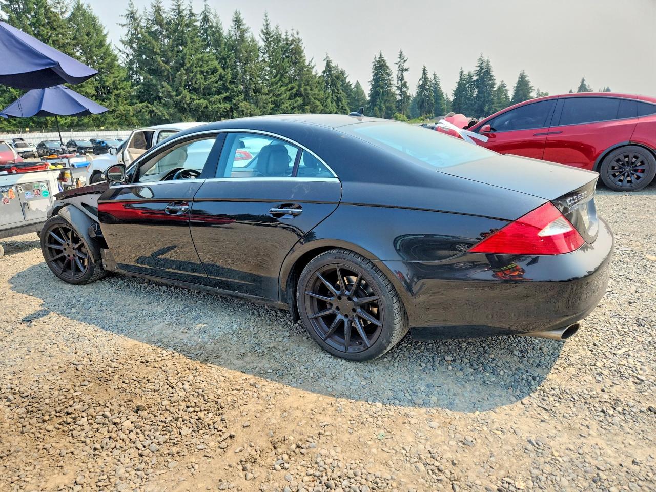 2008 Mercedes-benz Cls 550 Black vin: WDDDJ72X68A123993