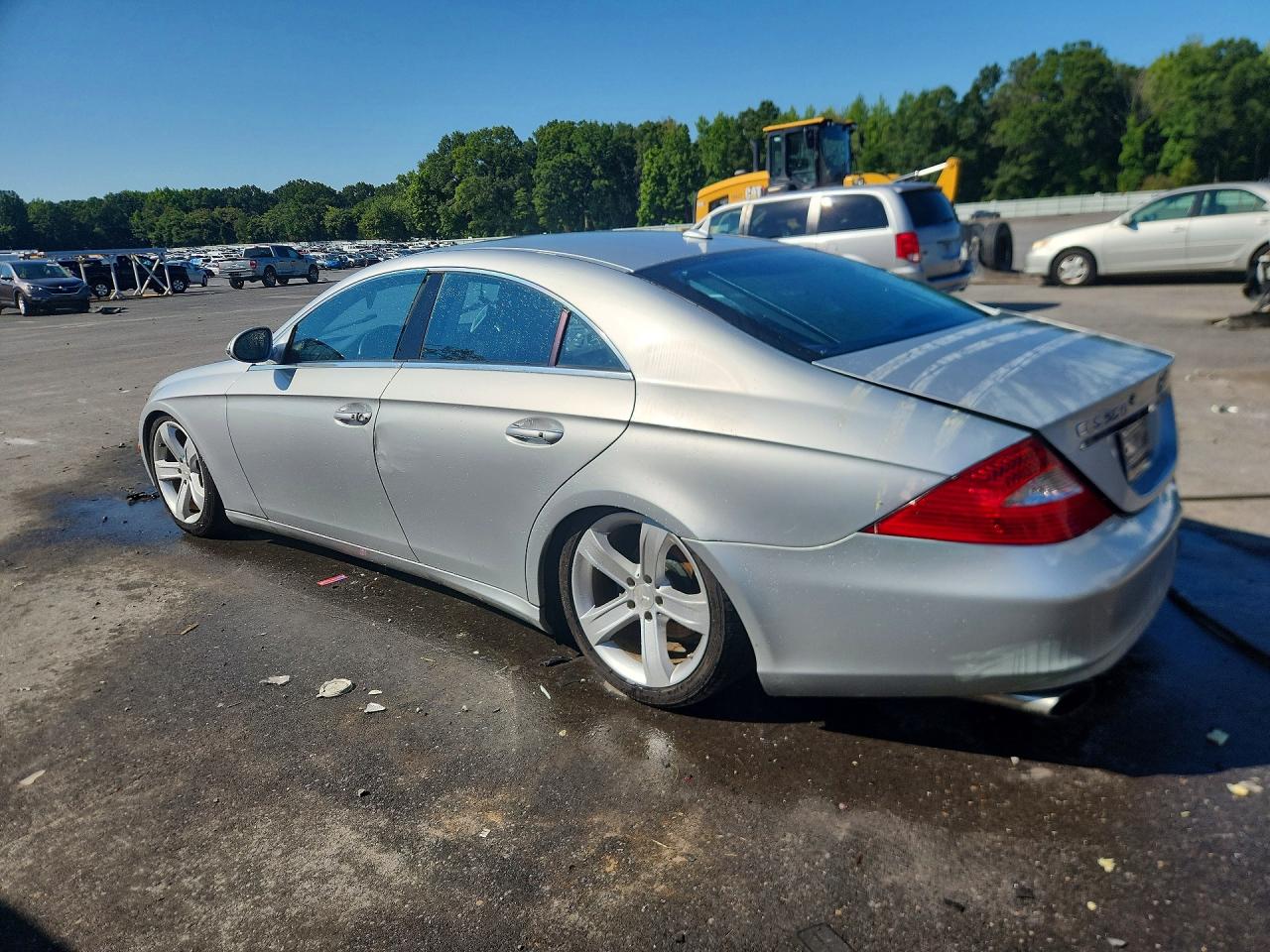 2007 Mercedes-benz Cls 550 Silver vin: WDDDJ72X77A080778