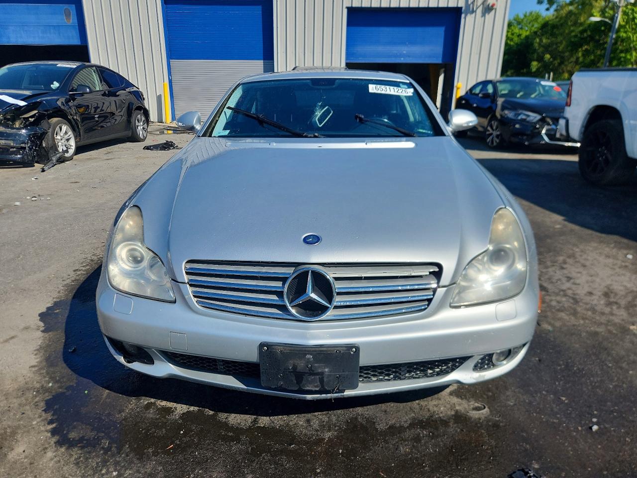 2007 Mercedes-benz Cls 550 Silver vin: WDDDJ72X77A080778