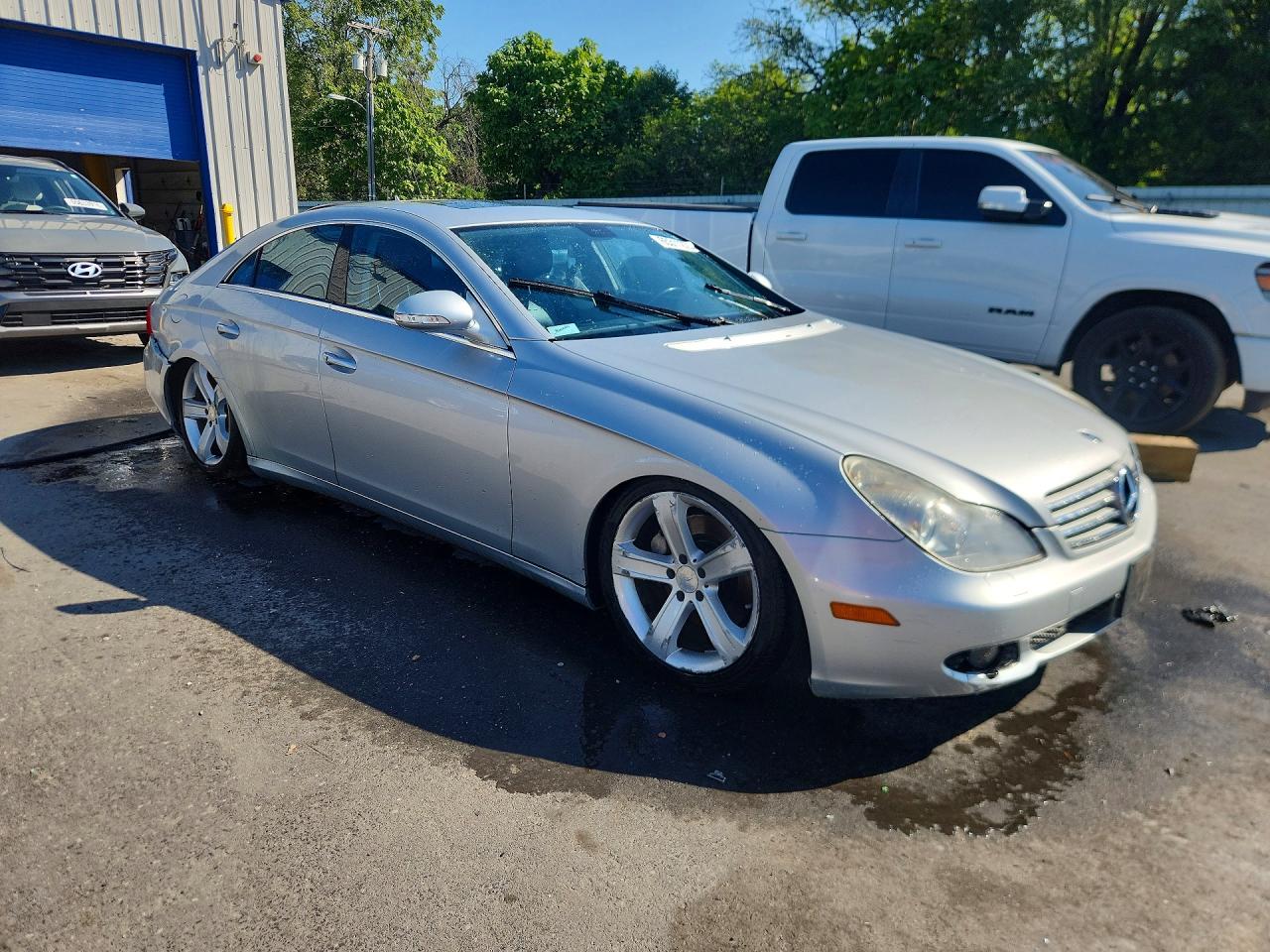 2007 Mercedes-benz Cls 550 Silver vin: WDDDJ72X77A080778