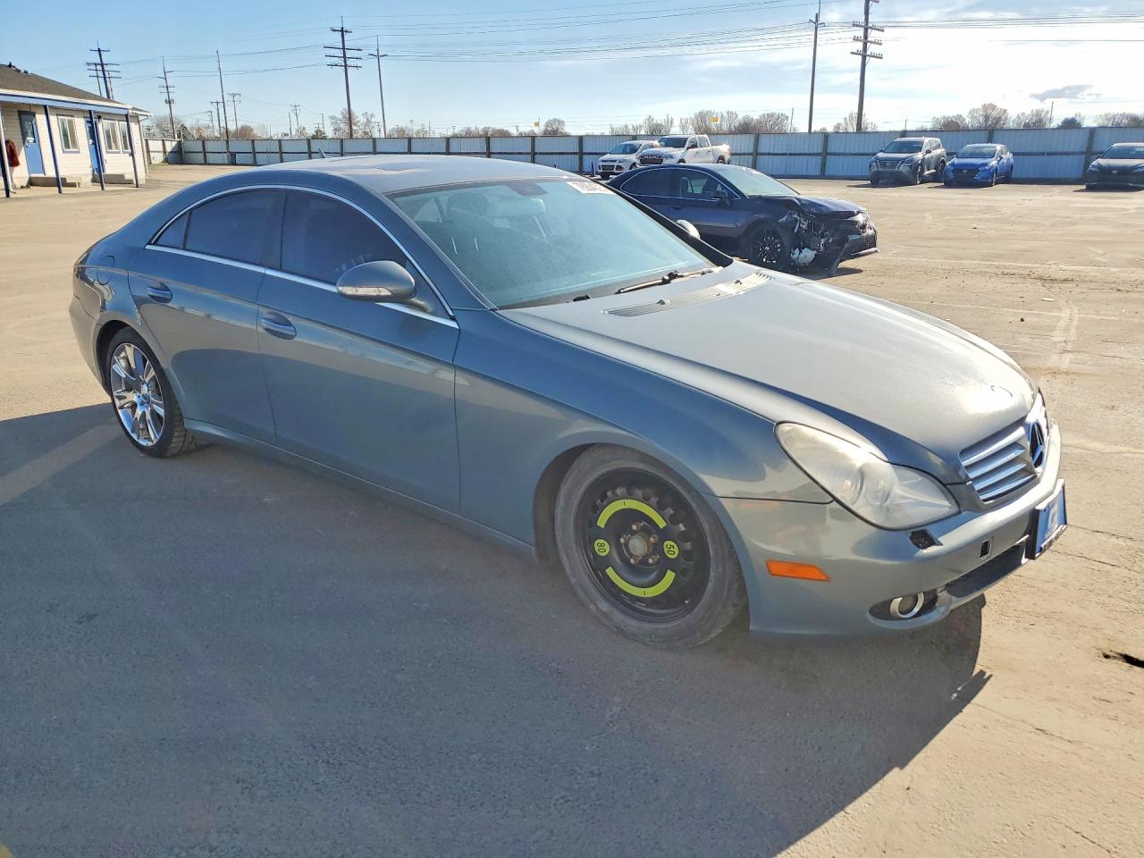 2007 Mercedes Benz Cls 550 Silver vin: WDDDJ72X97A084394