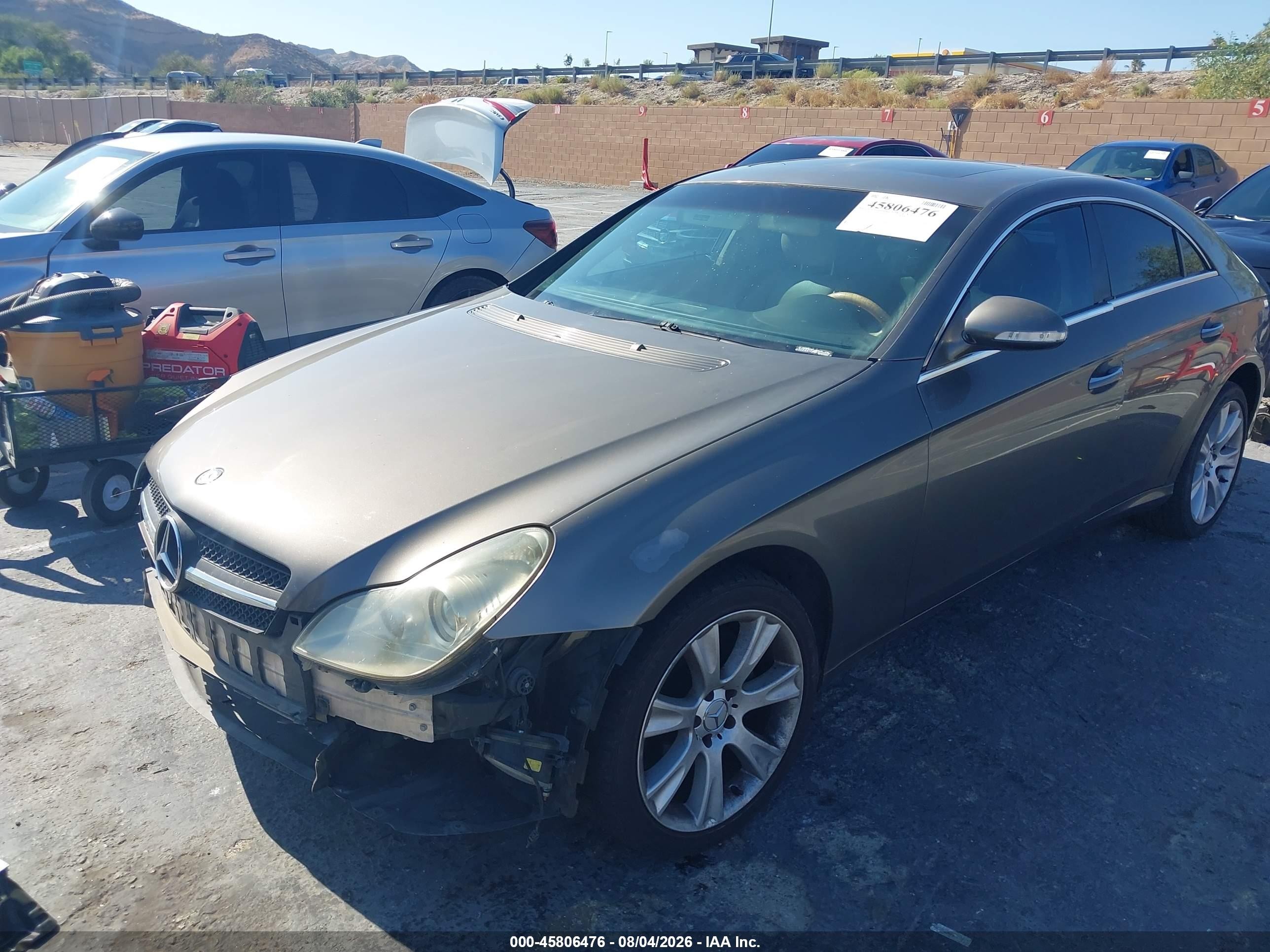 2006 Mercedes-benz Cls 500   Gray vin: WDDDJ75X06A014647