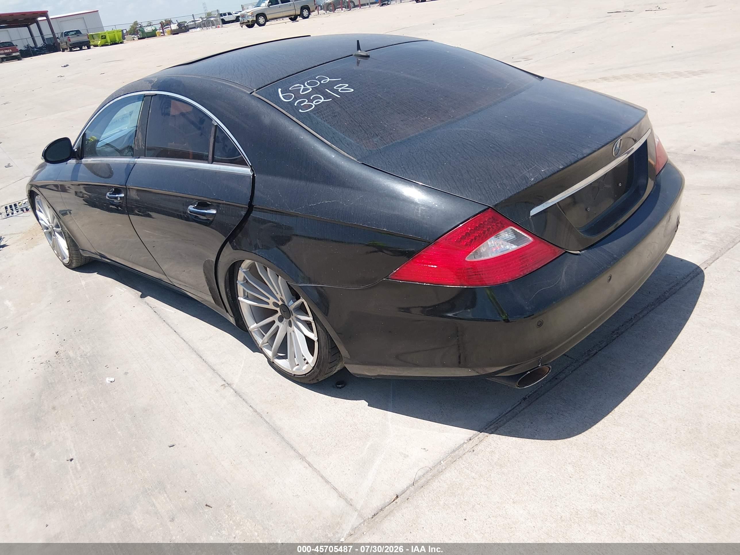 2006 Mercedes-benz Cls 500   Black vin: WDDDJ75X06A023218