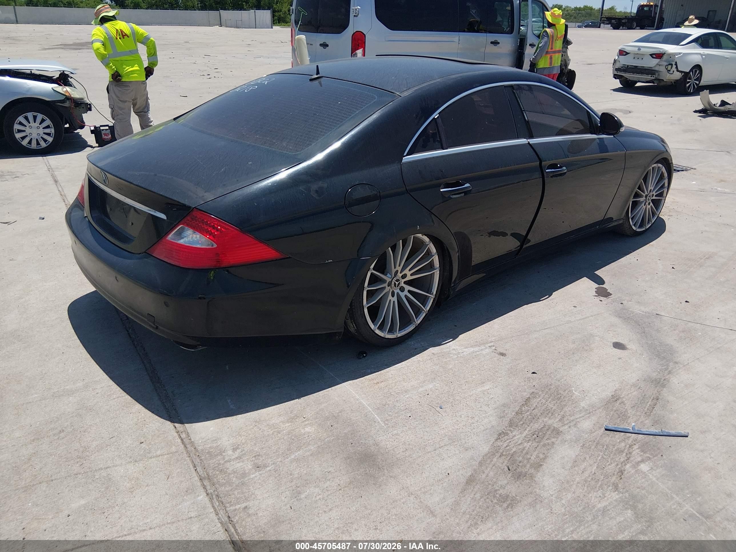 2006 Mercedes-benz Cls 500   Black vin: WDDDJ75X06A023218
