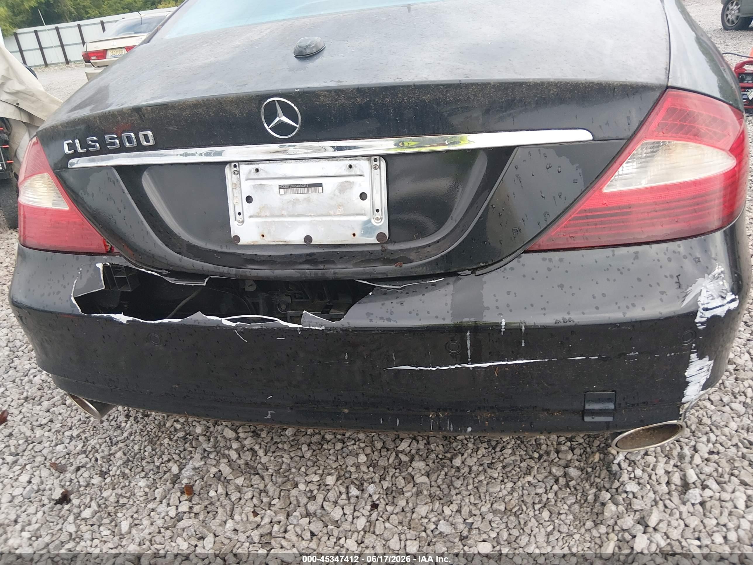 2006 Mercedes-benz Cls 500   Black vin: WDDDJ75X06A030346
