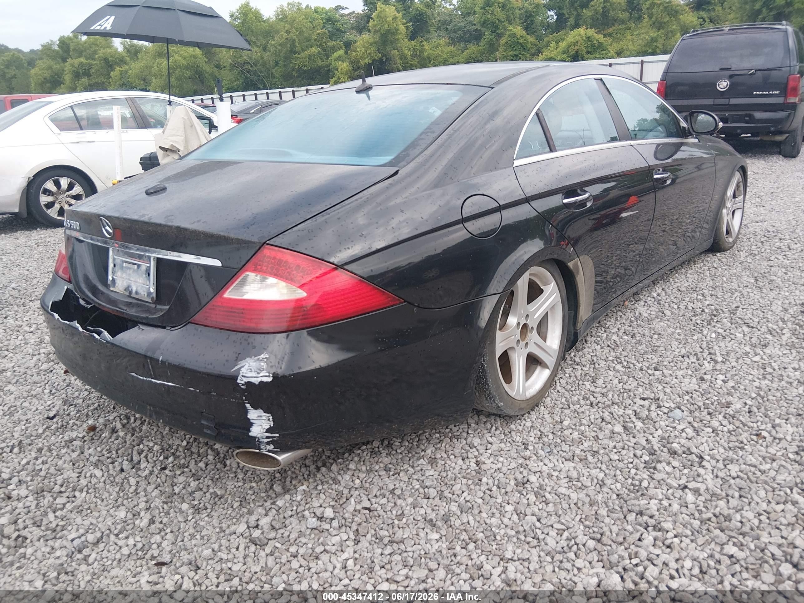 2006 Mercedes-benz Cls 500   Black vin: WDDDJ75X06A030346