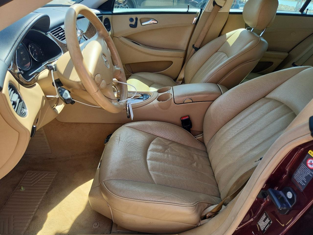 2006 Mercedes-benz Cls 500c Maroon vin: WDDDJ75X06A075299