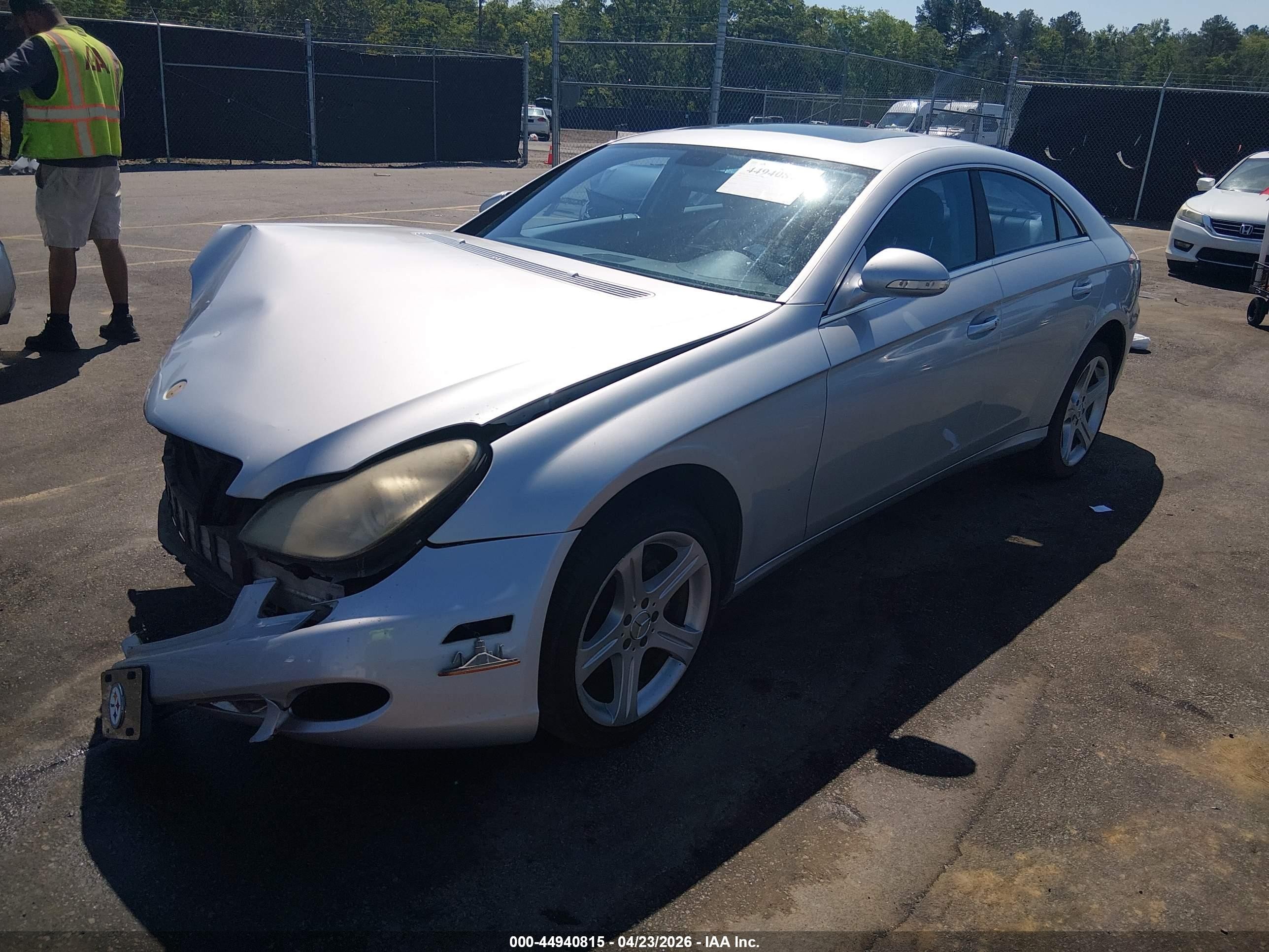 2006 Mercedes-benz Cls 500   Silver vin: WDDDJ75X46A017051