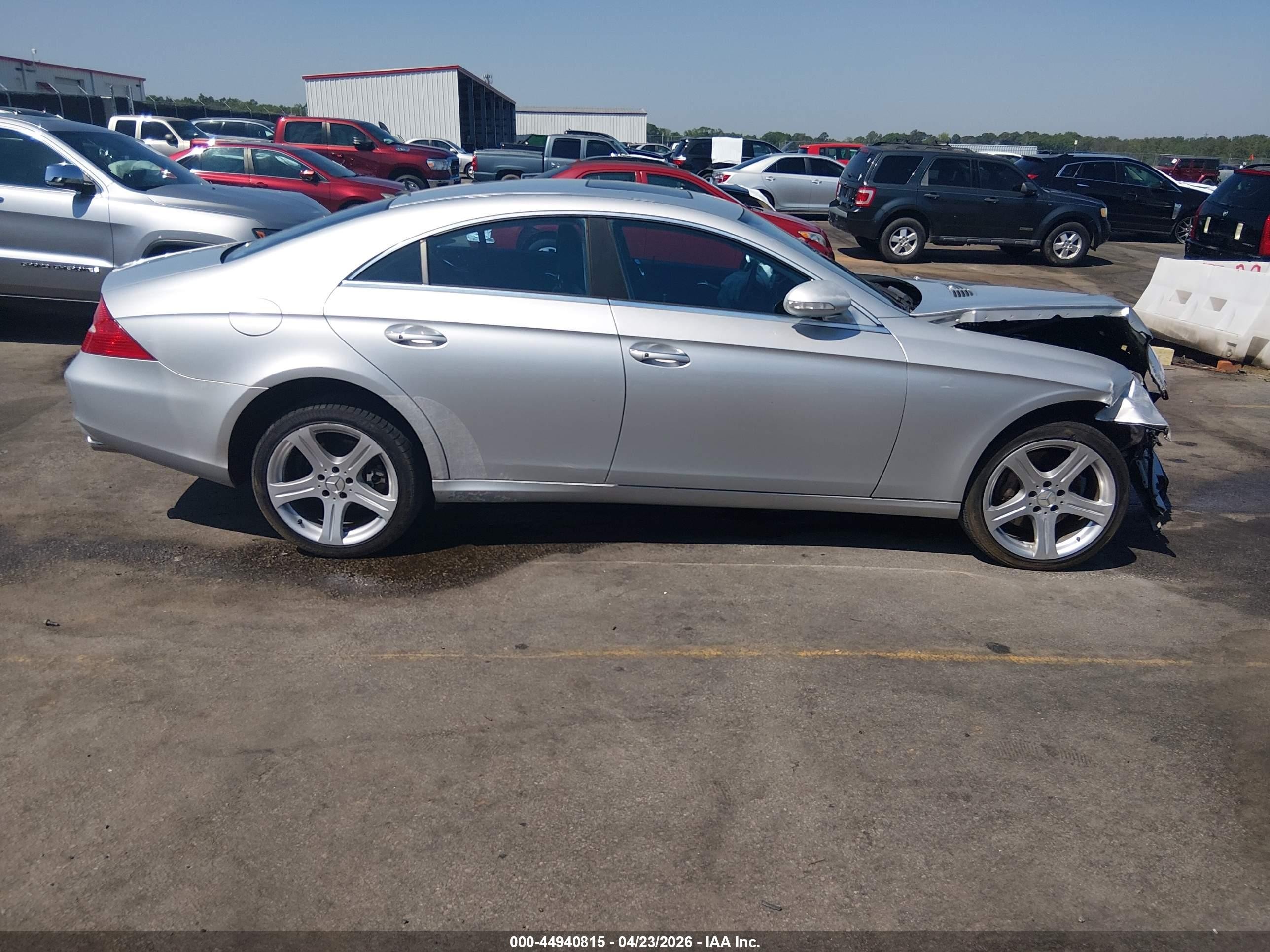 2006 Mercedes-benz Cls 500   Silver vin: WDDDJ75X46A017051
