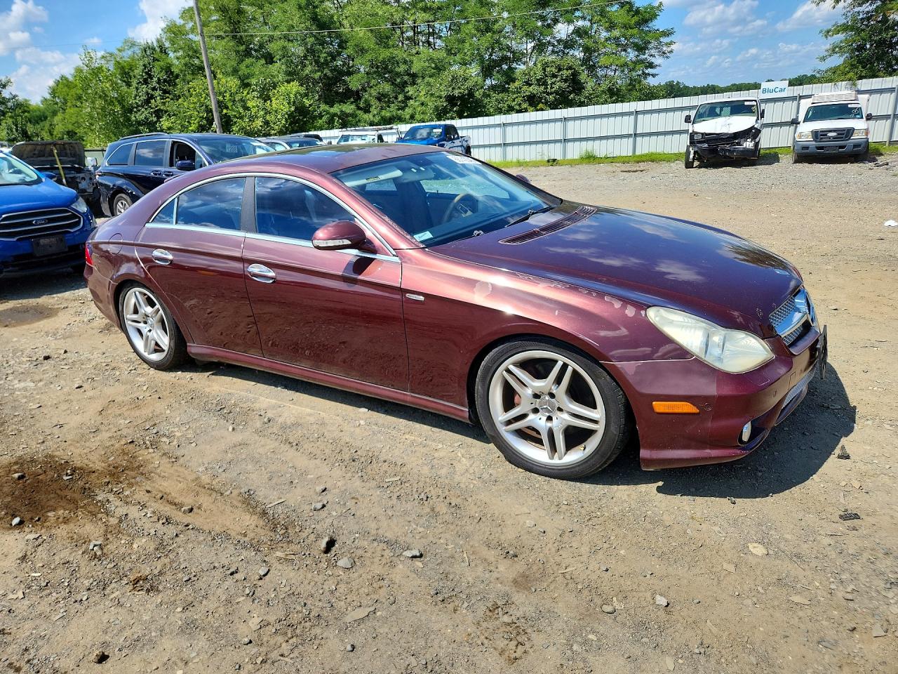 2006 Mercedes-benz Cls 500c Maroon vin: WDDDJ75X46A043665