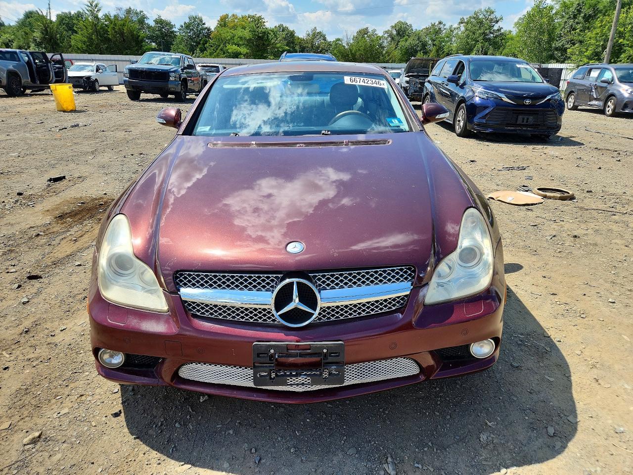 2006 Mercedes-benz Cls 500c Maroon vin: WDDDJ75X46A043665