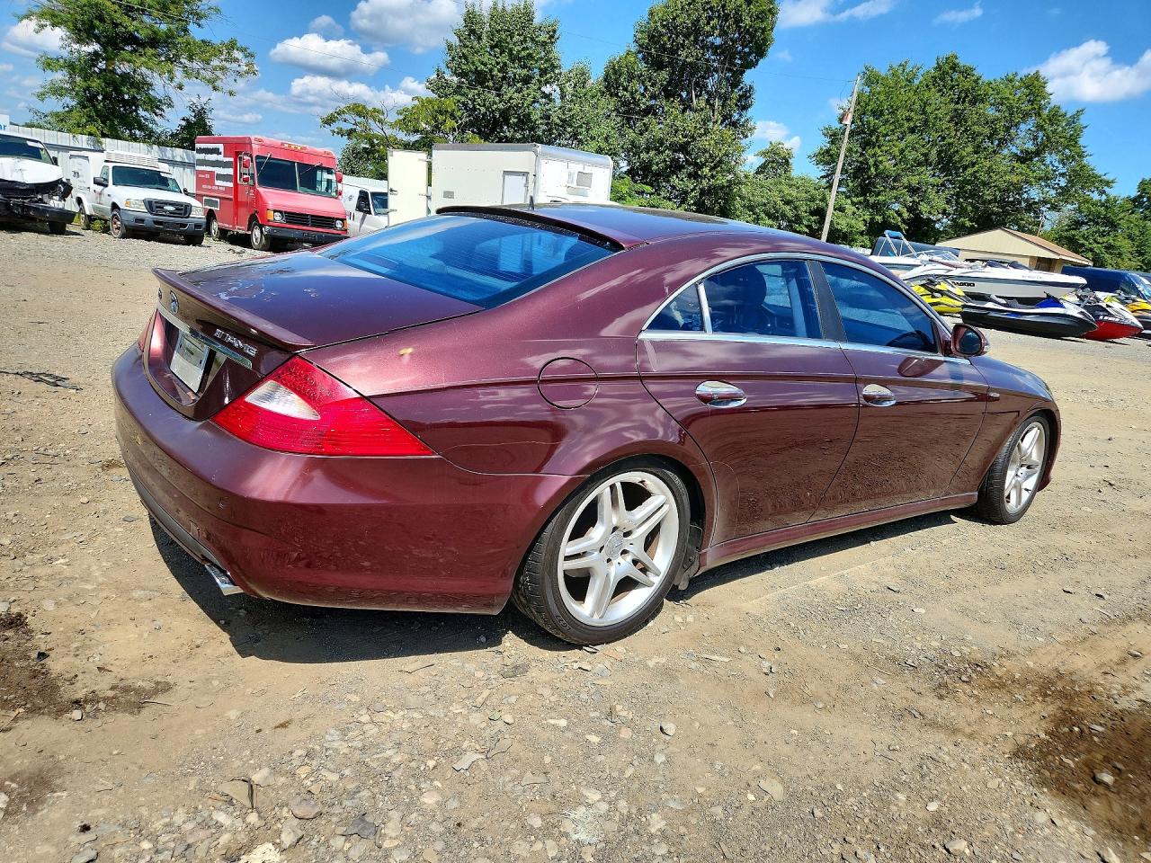 2006 Mercedes-benz Cls 500c Maroon vin: WDDDJ75X46A043665