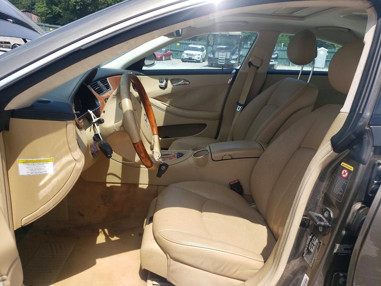 2006 Mercedes-benz Cls 500c Tan vin: WDDDJ75X56A011503