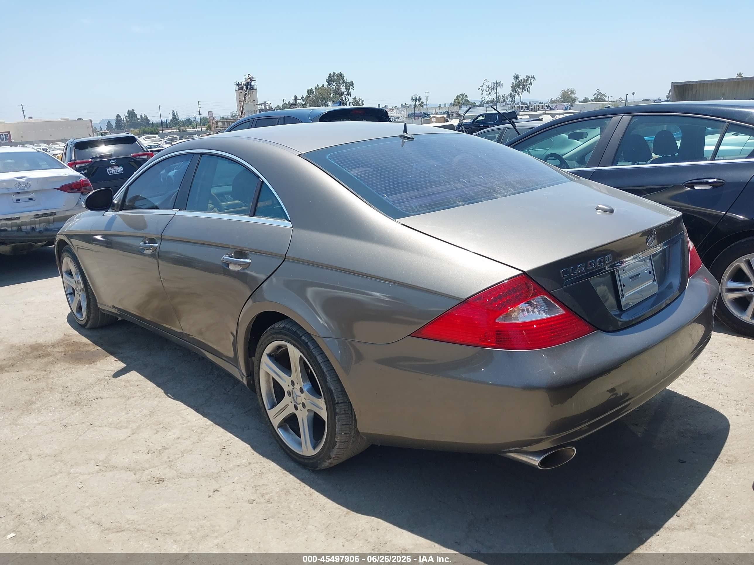 2006 Mercedes-benz Cls 500   Серый vin: WDDDJ75X56A014787