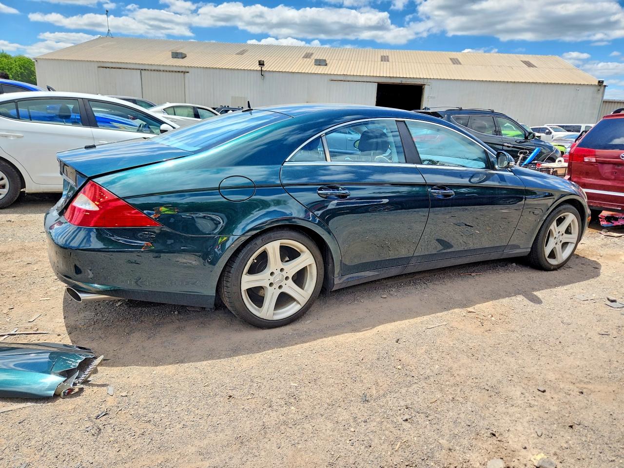 2006 Mercedes-benz Cls 500c Зеленый vin: WDDDJ75X56A047367