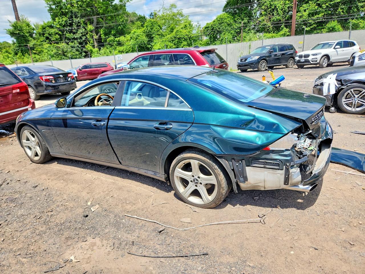 2006 Mercedes-benz Cls 500c Зеленый vin: WDDDJ75X56A047367