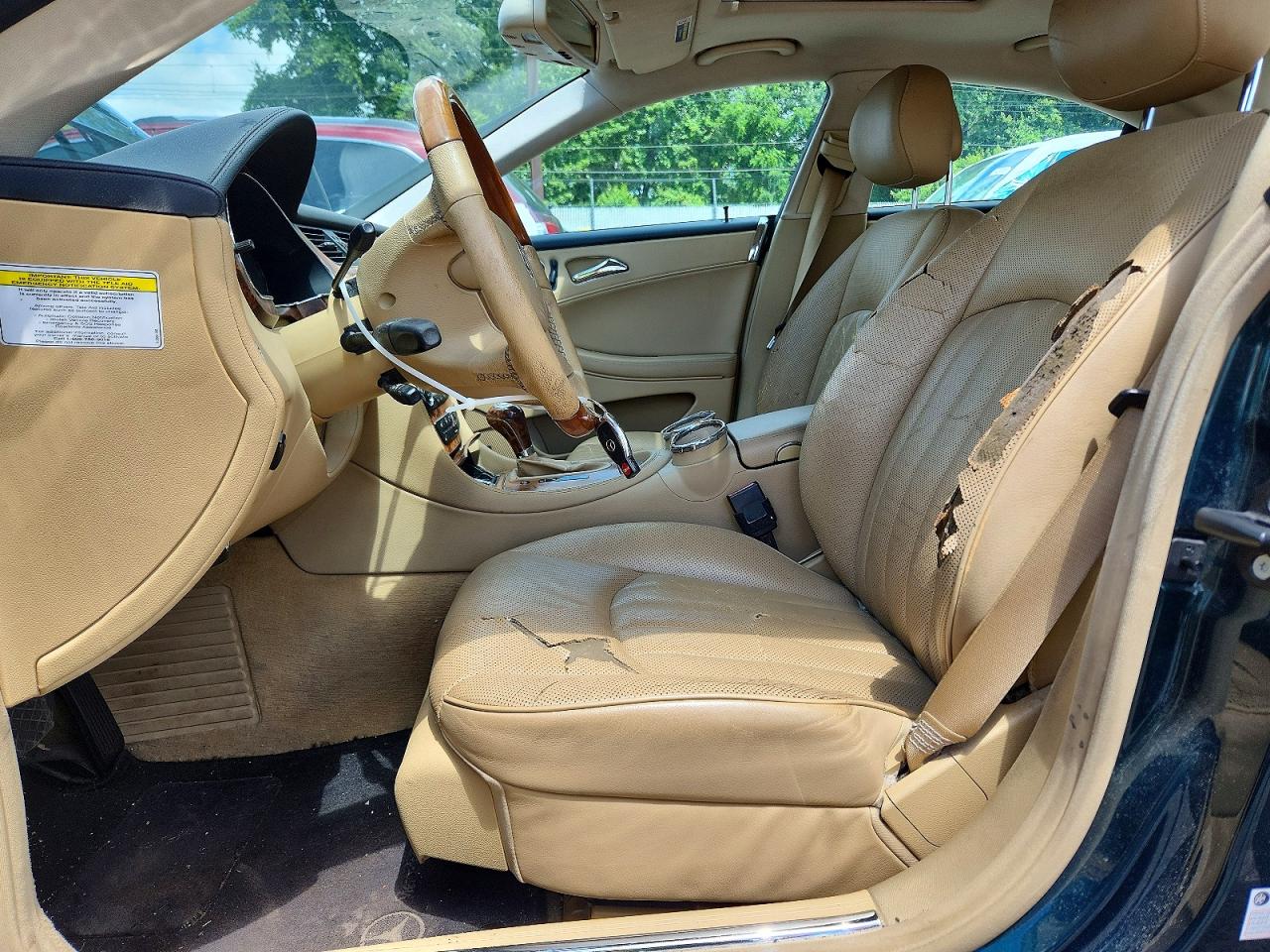 2006 Mercedes-benz Cls 500c Зеленый vin: WDDDJ75X56A047367