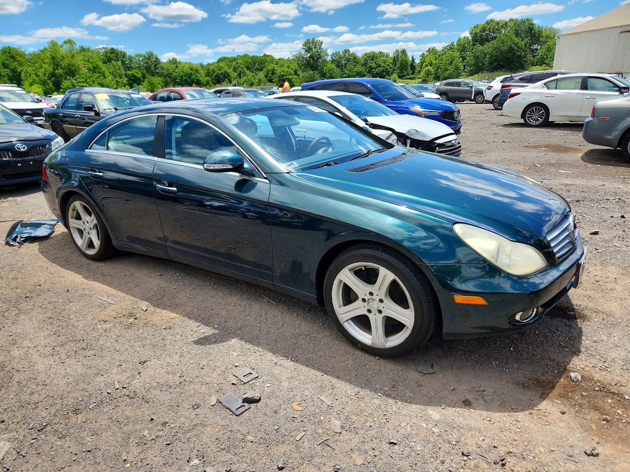 2006 Mercedes-benz Cls 500c Зеленый vin: WDDDJ75X56A047367