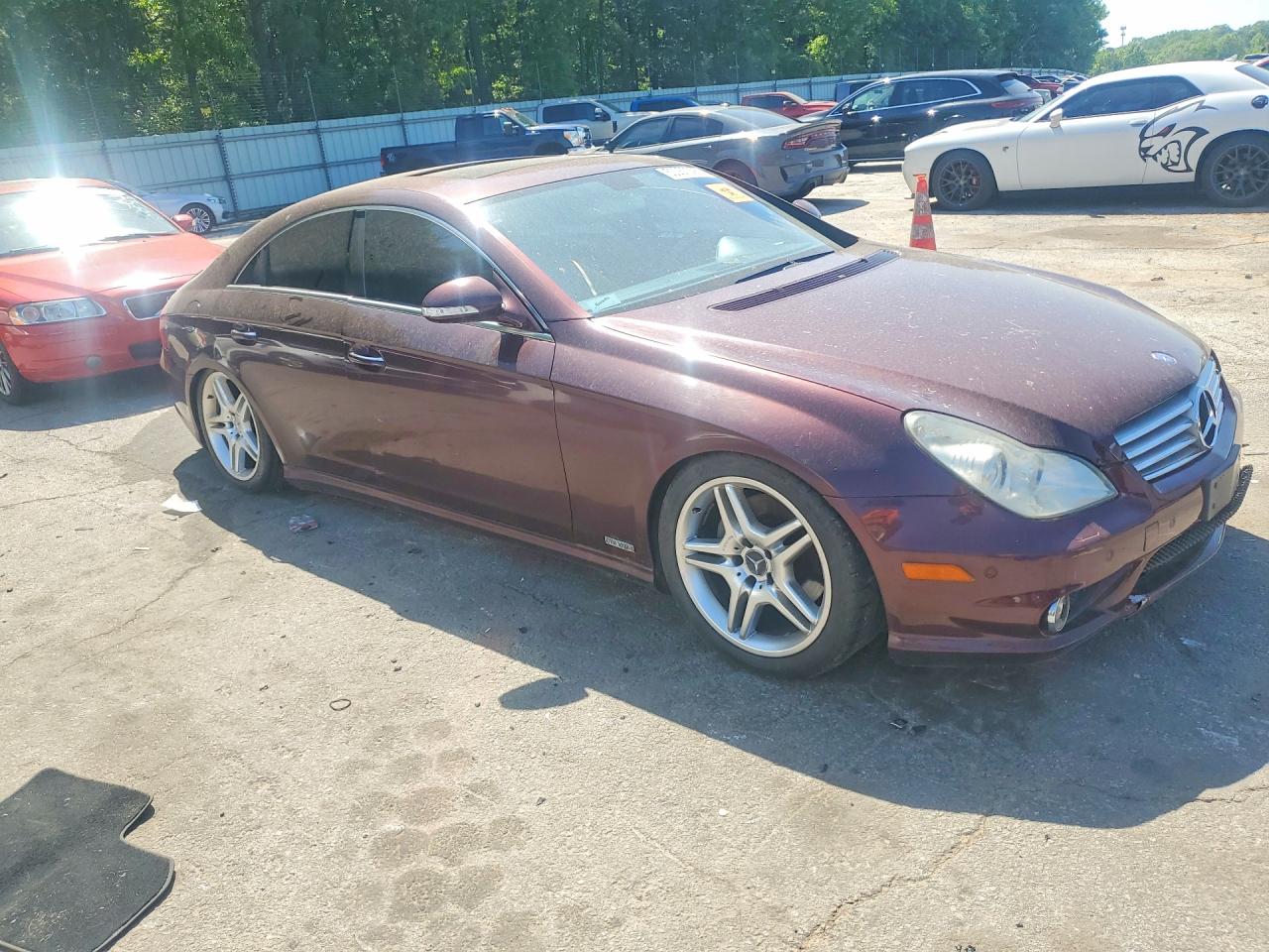 2006 Mercedes-benz Cls 500c Burgundy vin: WDDDJ75X56A052729