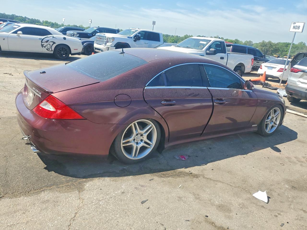 2006 Mercedes-benz Cls 500c Burgundy vin: WDDDJ75X56A052729