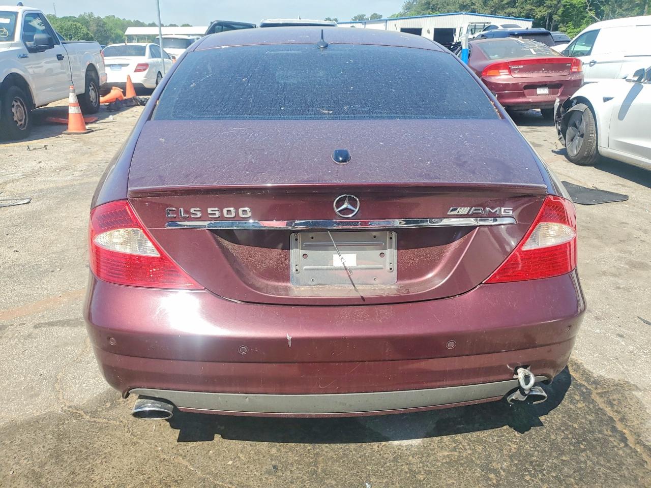 2006 Mercedes-benz Cls 500c Burgundy vin: WDDDJ75X56A052729