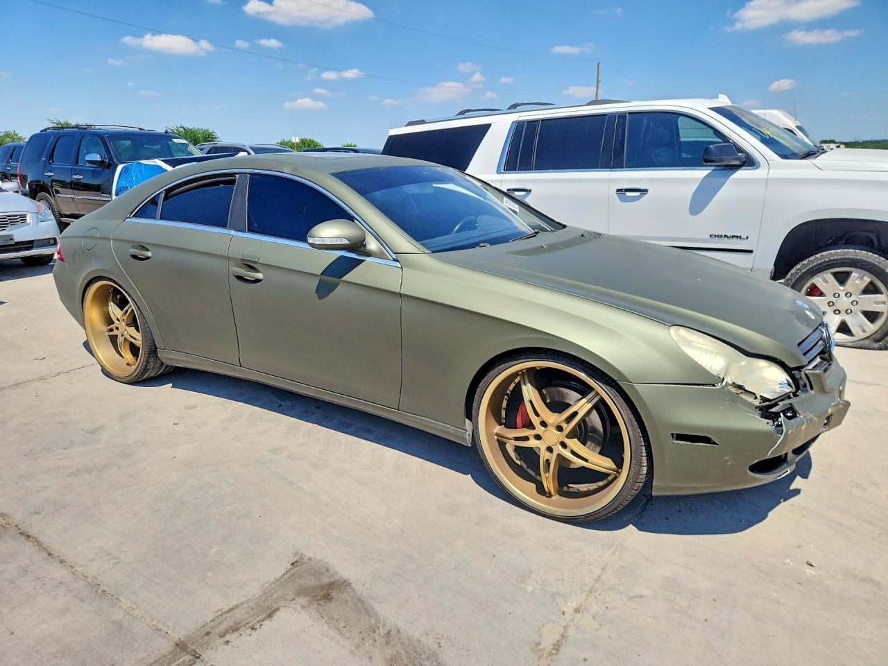 2006 Mercedes-benz Cls 500c Зеленый vin: WDDDJ75X66A070656