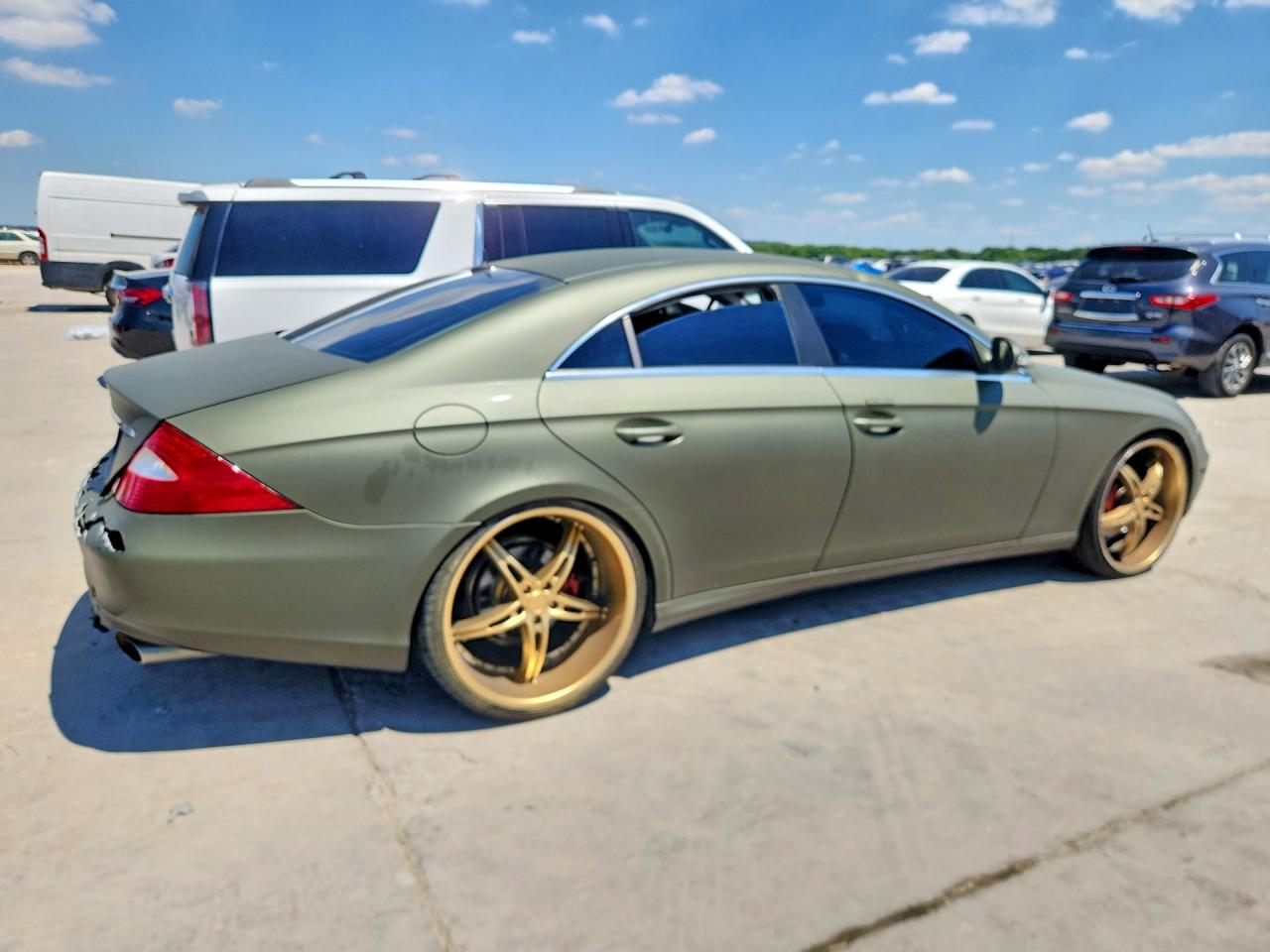 2006 Mercedes-benz Cls 500c Зеленый vin: WDDDJ75X66A070656