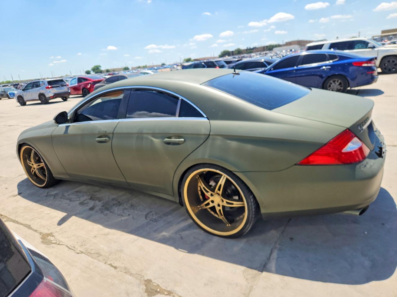 2006 Mercedes-benz Cls 500c Зеленый vin: WDDDJ75X66A070656