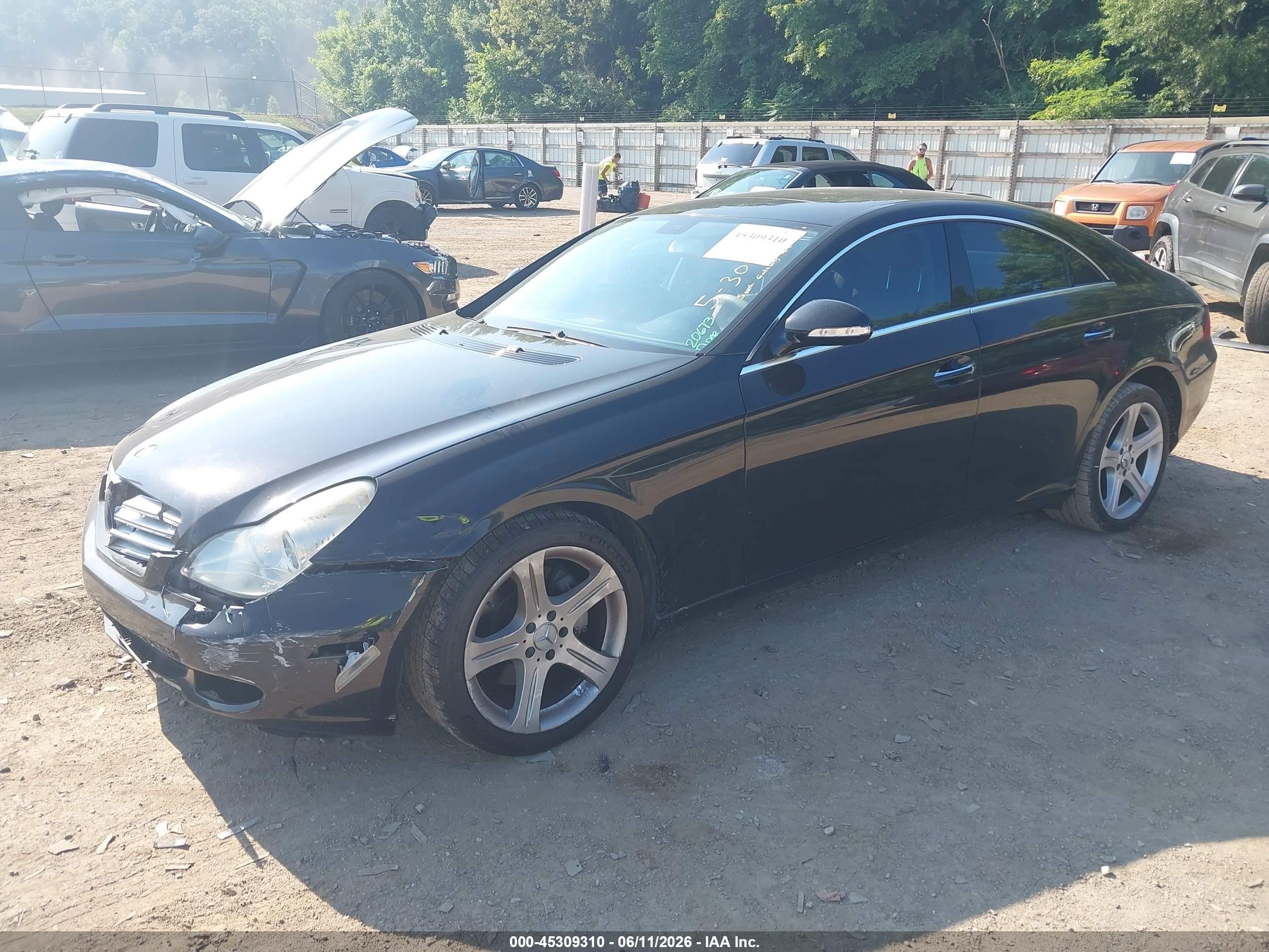 2006 Mercedes-benz Cls 500   Black vin: WDDDJ75X66A070706