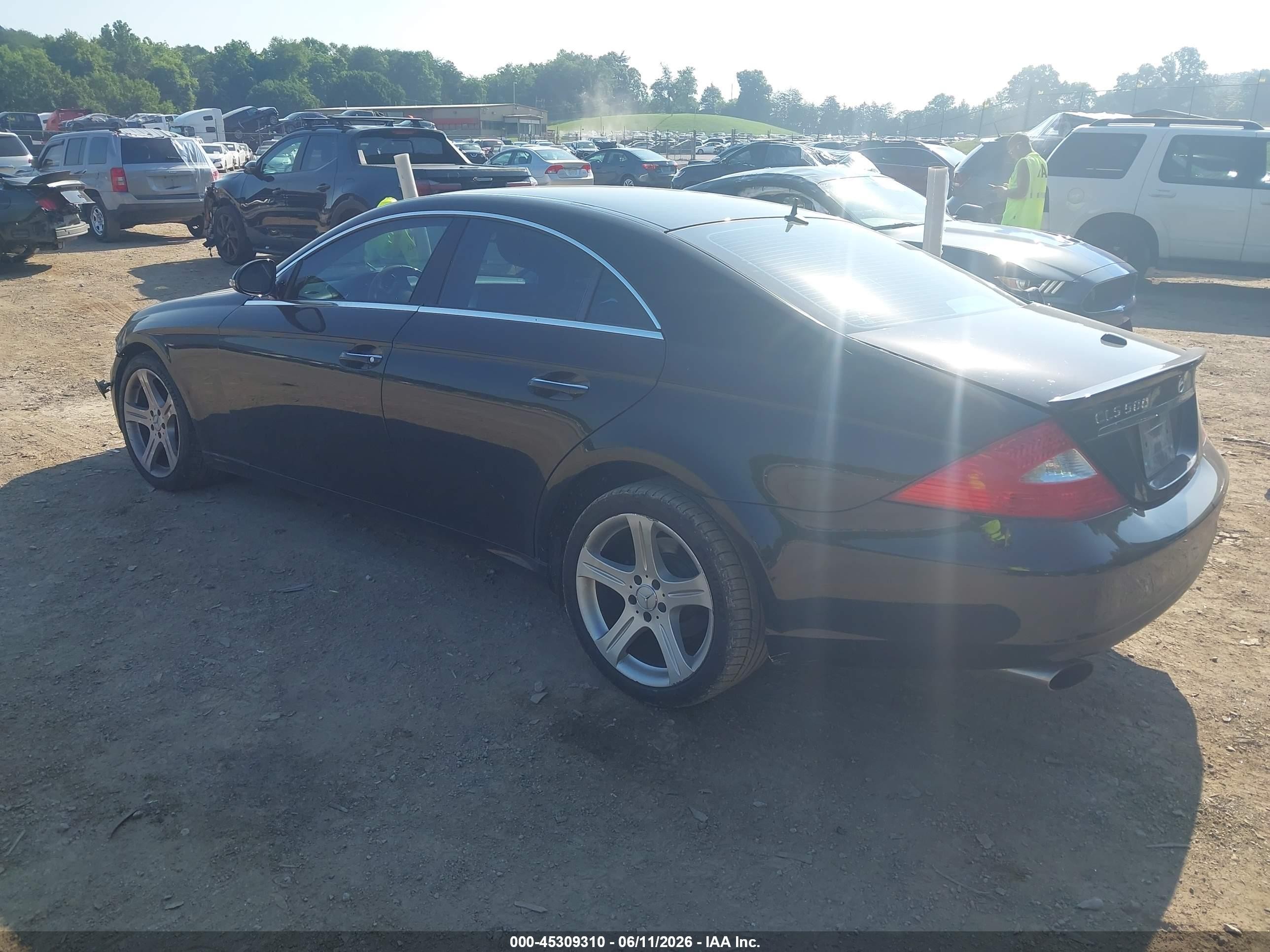 2006 Mercedes-benz Cls 500   Black vin: WDDDJ75X66A070706