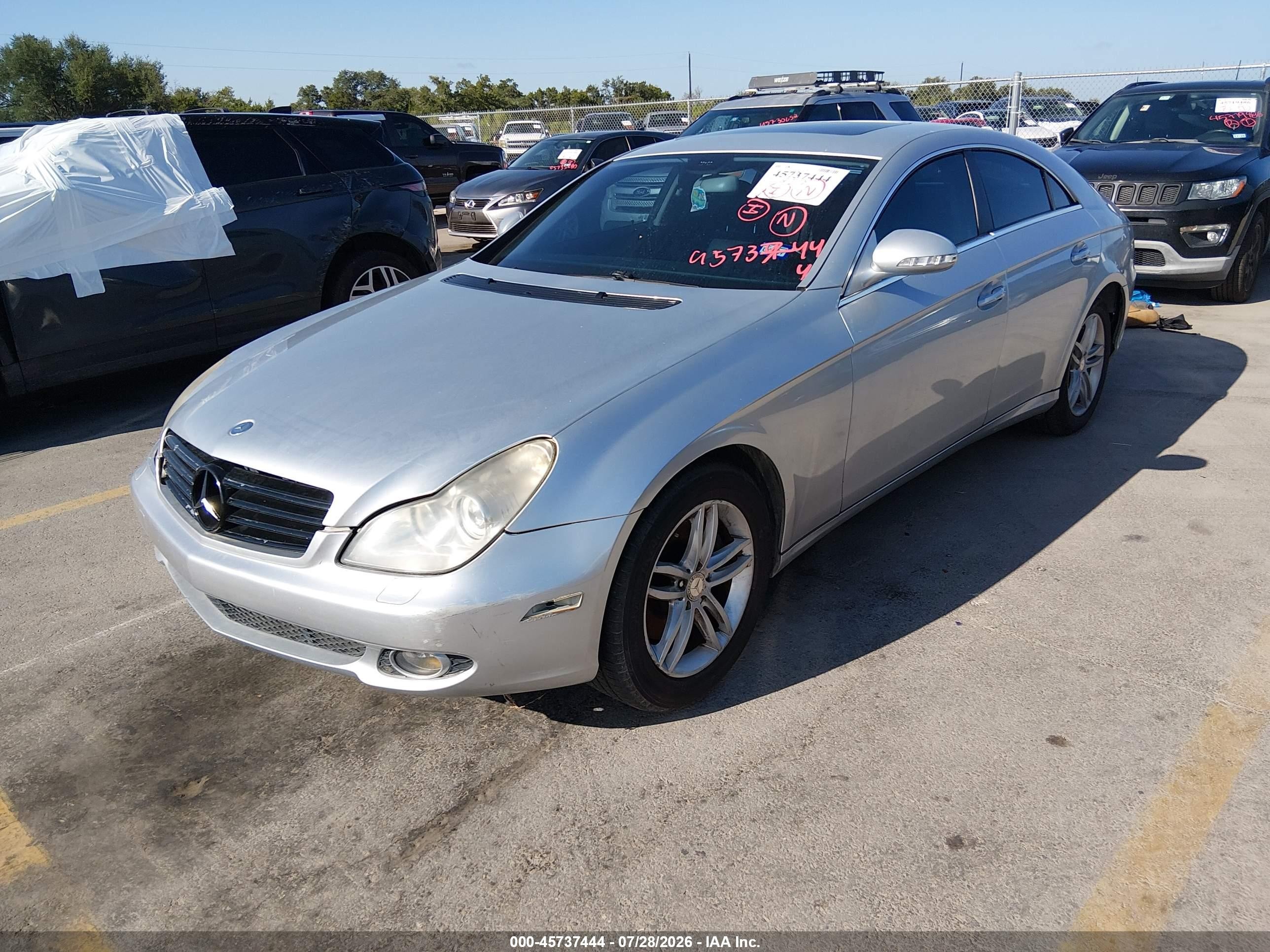 2006 Mercedes-benz Cls 500   Серебряный vin: WDDDJ75X76A009543