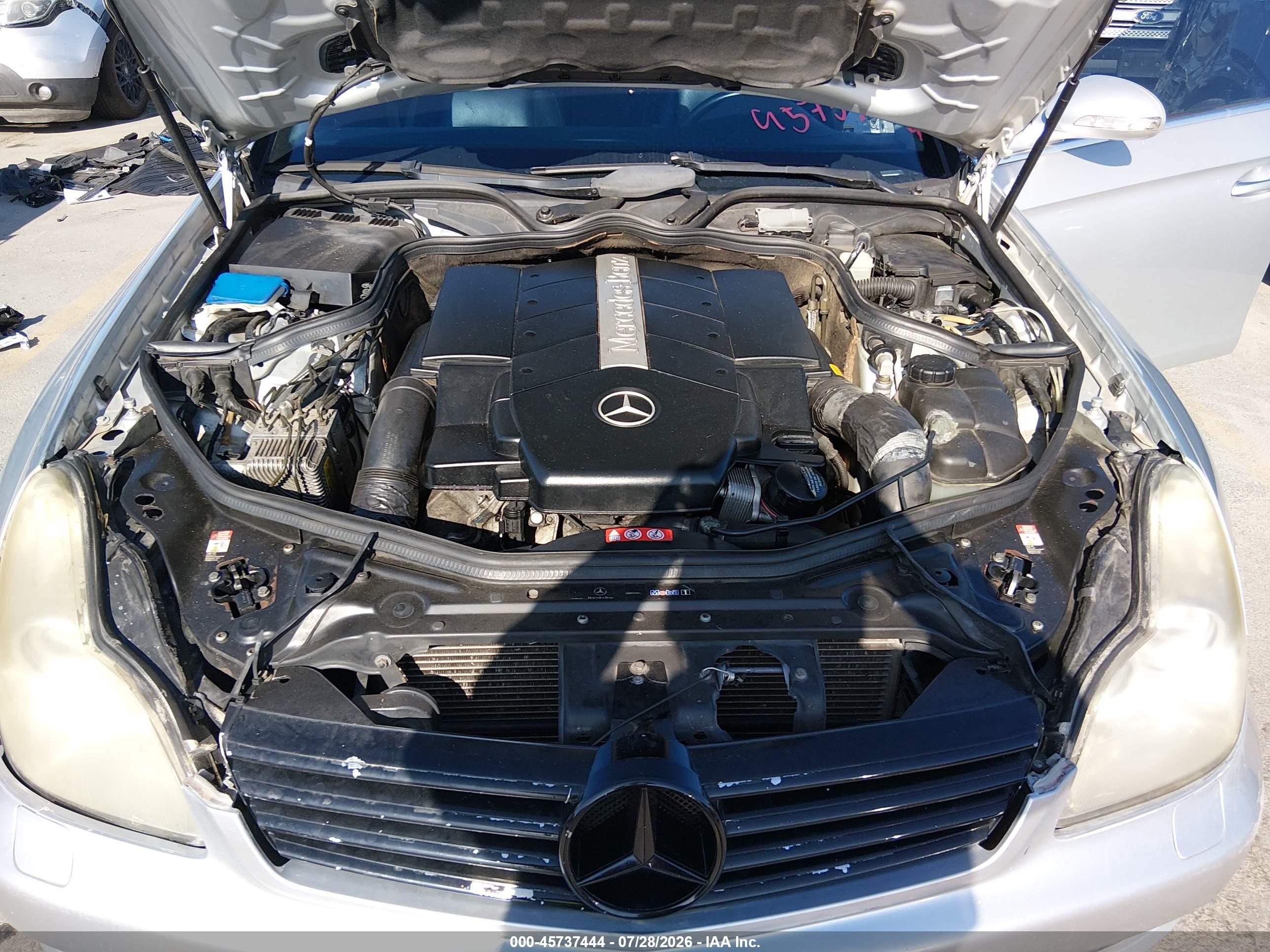 2006 Mercedes-benz Cls 500   Серебряный vin: WDDDJ75X76A009543