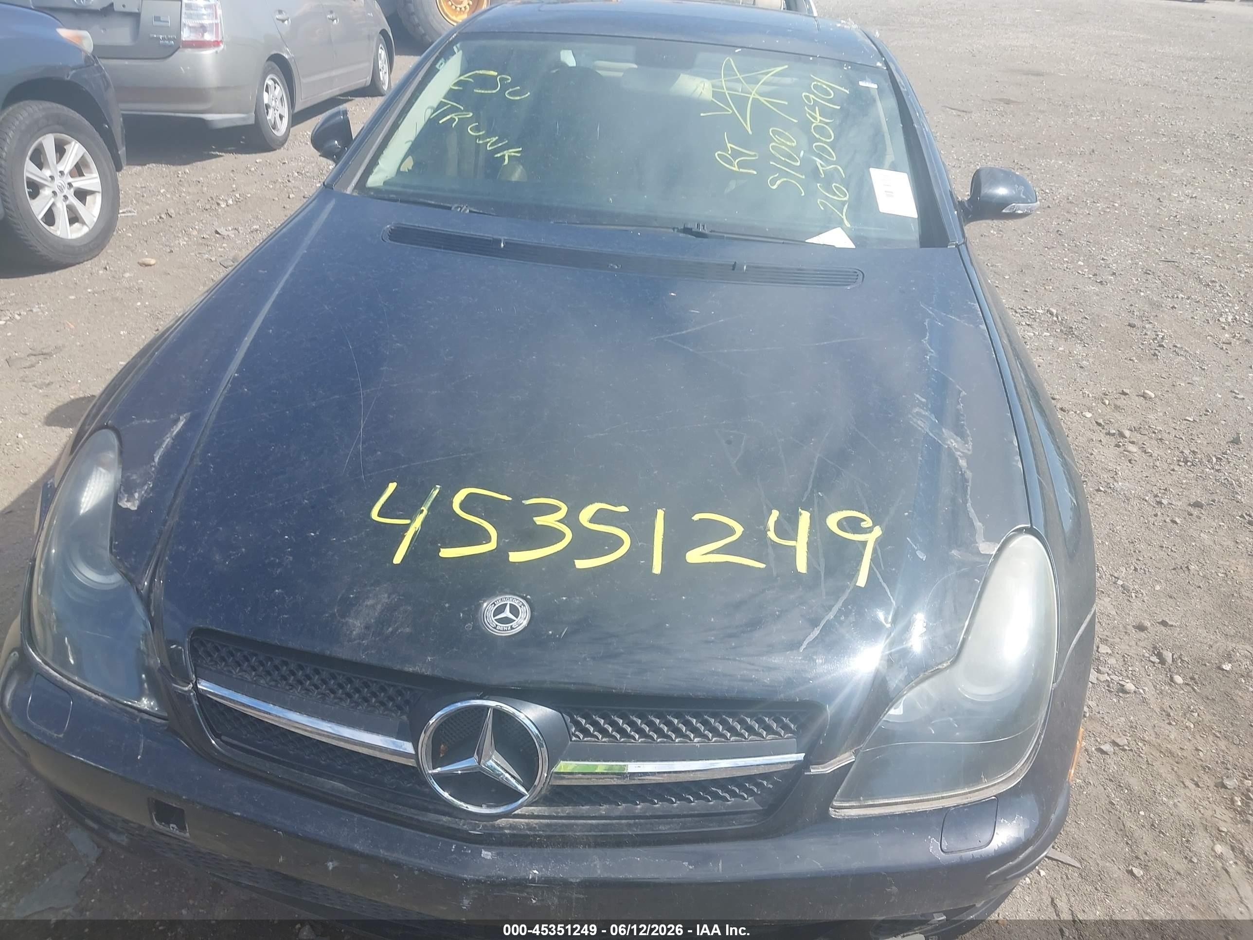 2006 Mercedes-benz Cls 500   Black vin: WDDDJ75X76A032031