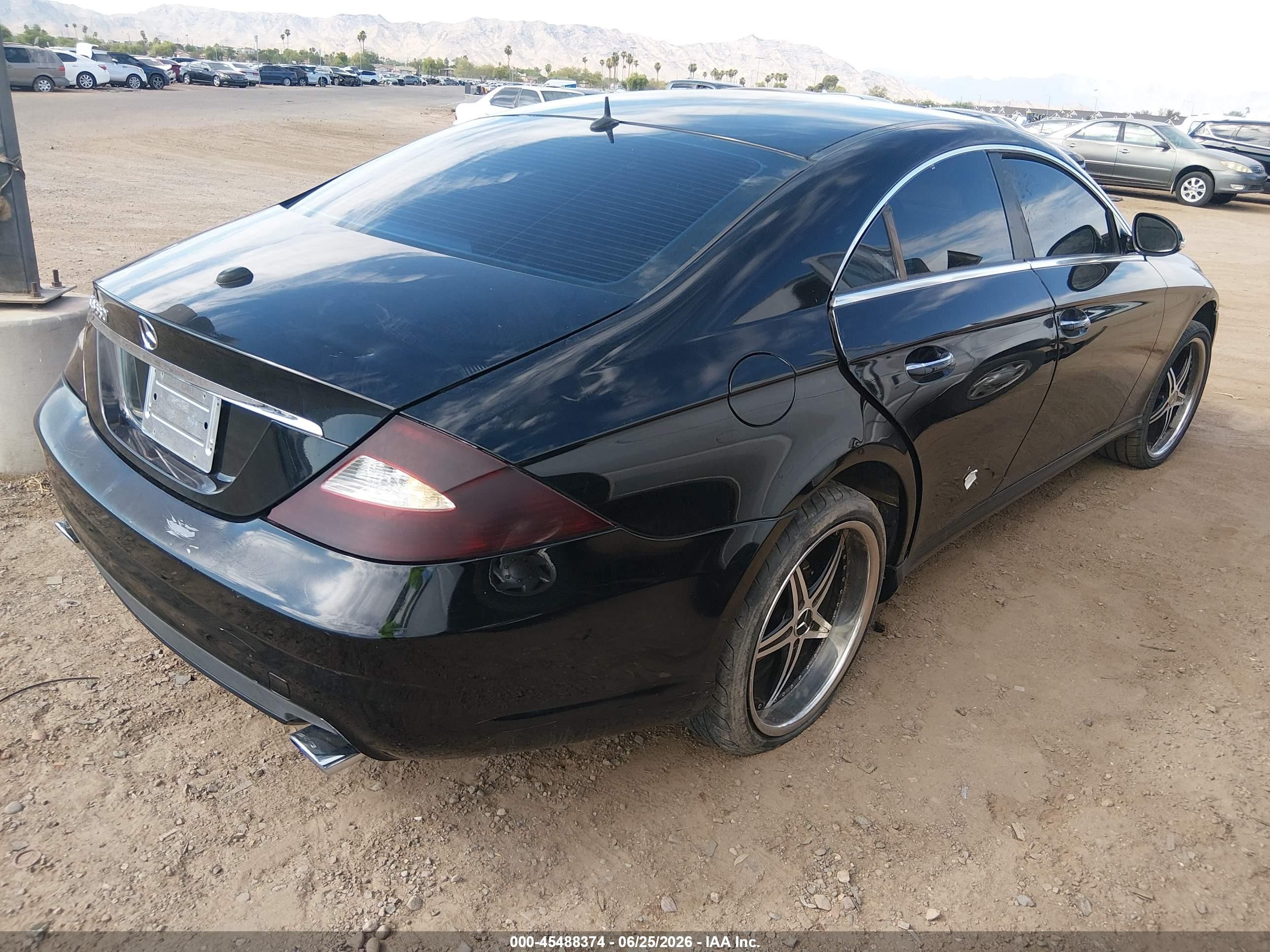 2006 Mercedes-benz Cls 500   Black vin: WDDDJ75X76A071671