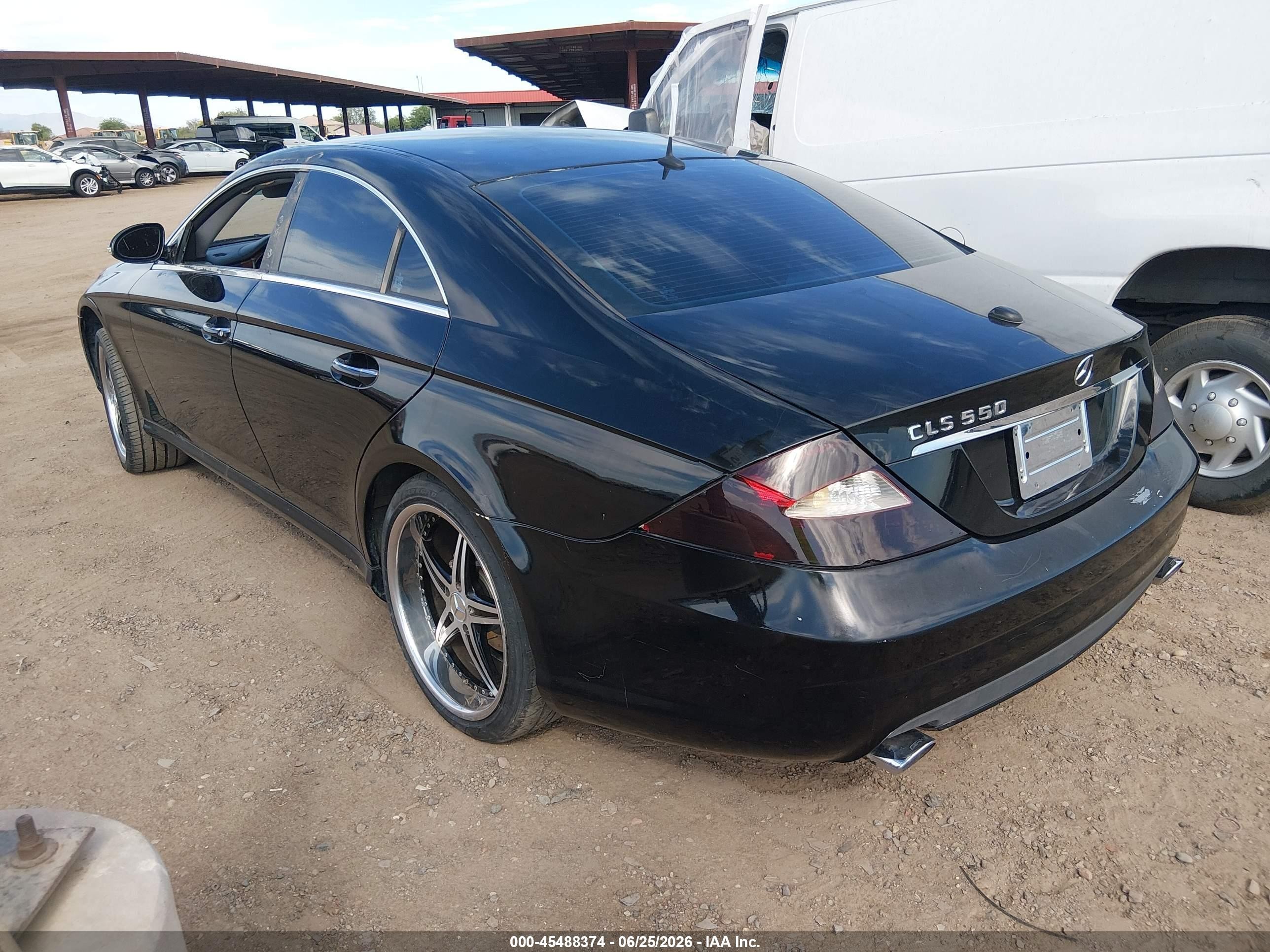 2006 Mercedes-benz Cls 500   Black vin: WDDDJ75X76A071671