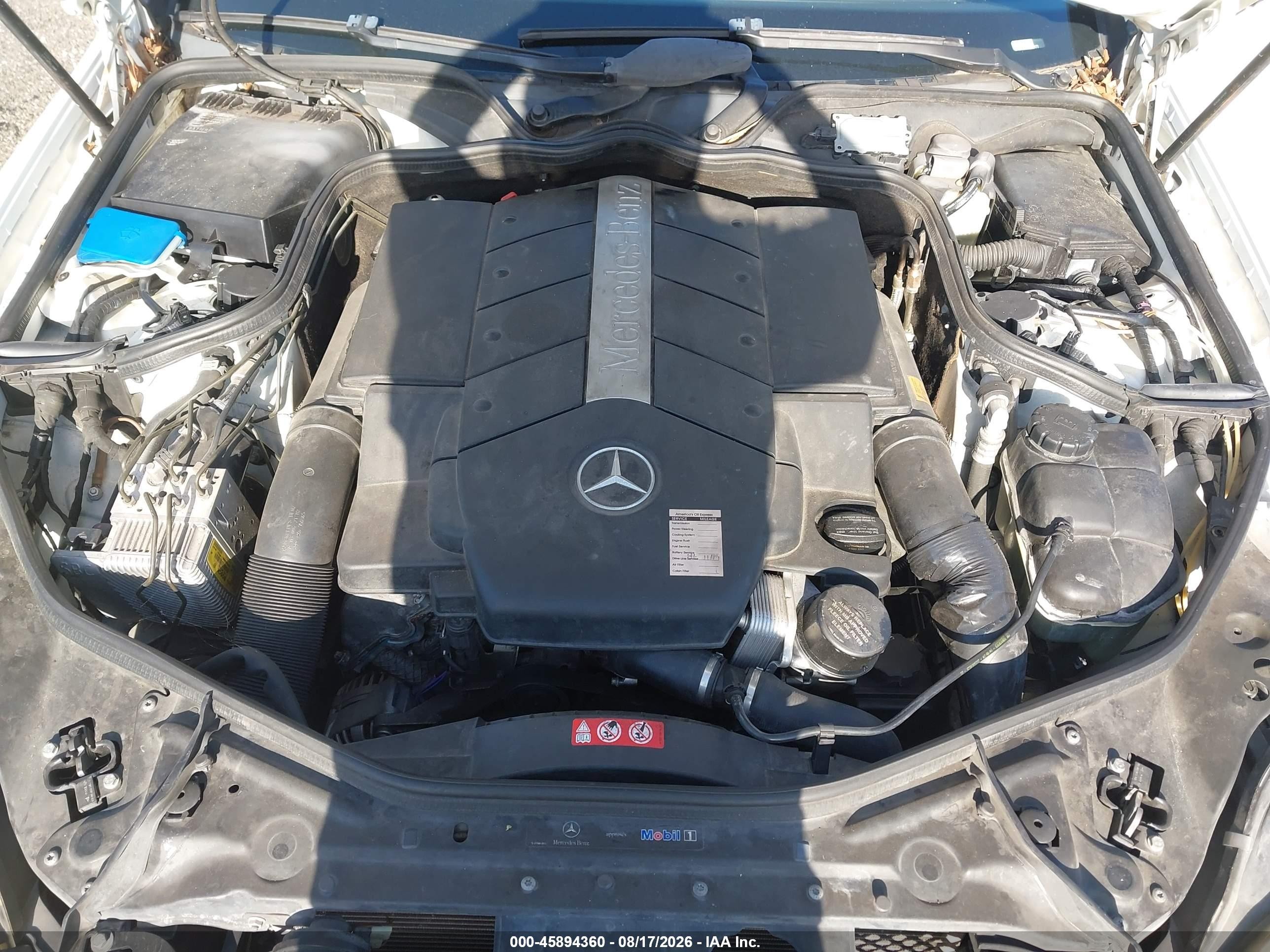 2006 Mercedes-benz Cls 500   White vin: WDDDJ75X86A018171